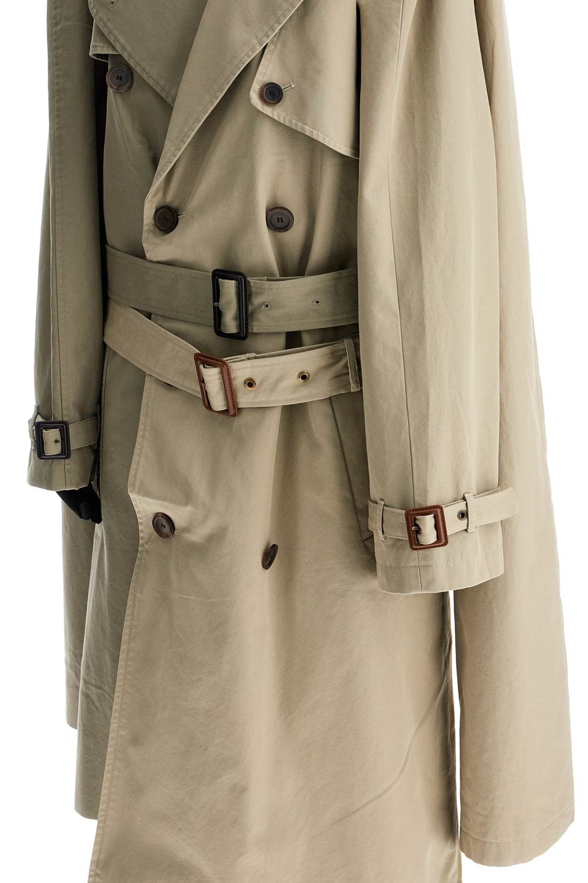 double sleeve trench coat