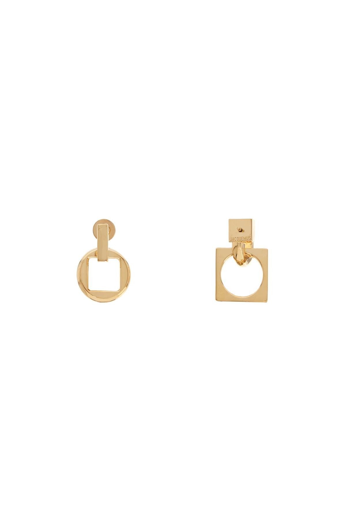 earrings 'the square round d