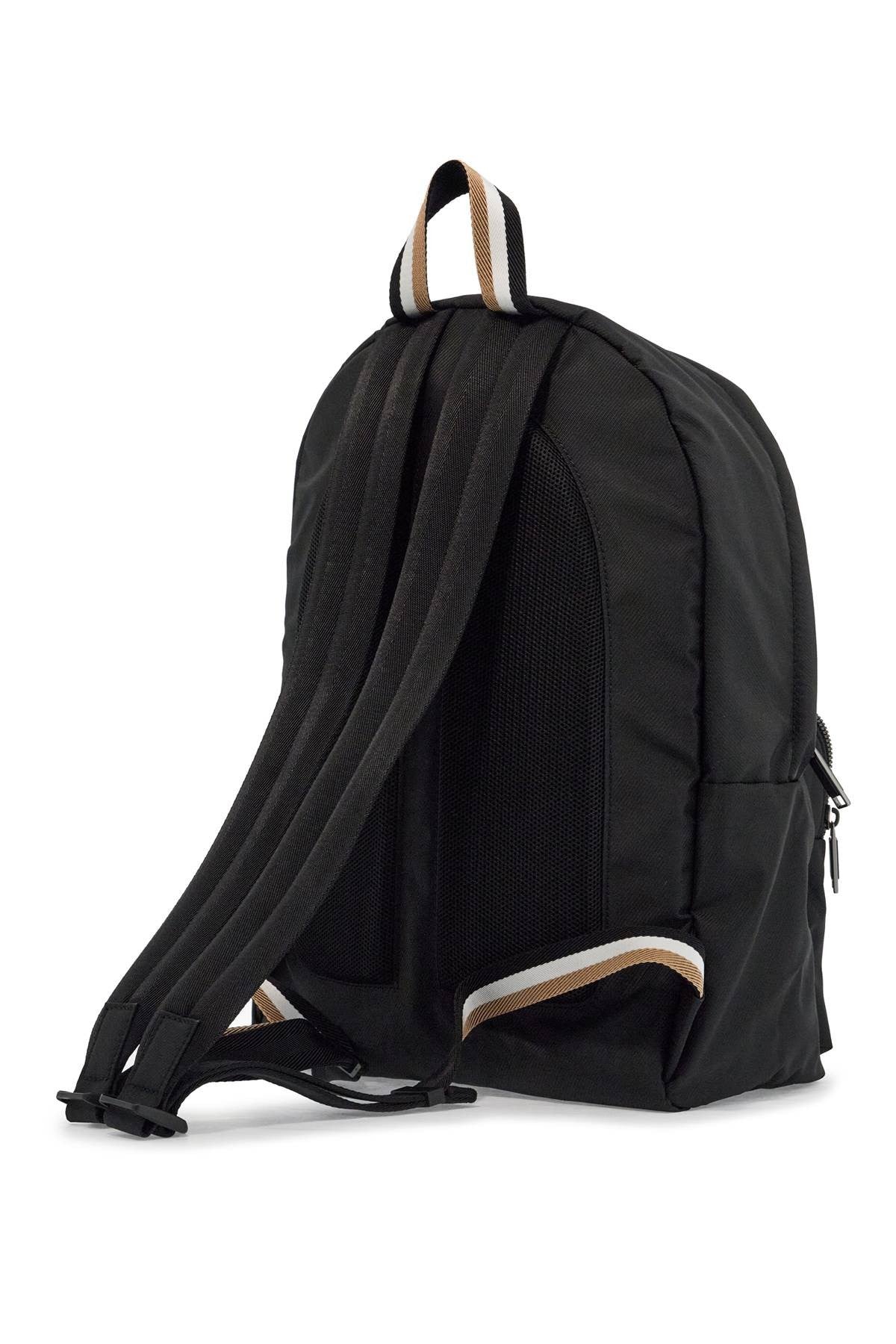 elegant and functional black backpack in rpl with front pocket catch_3.0