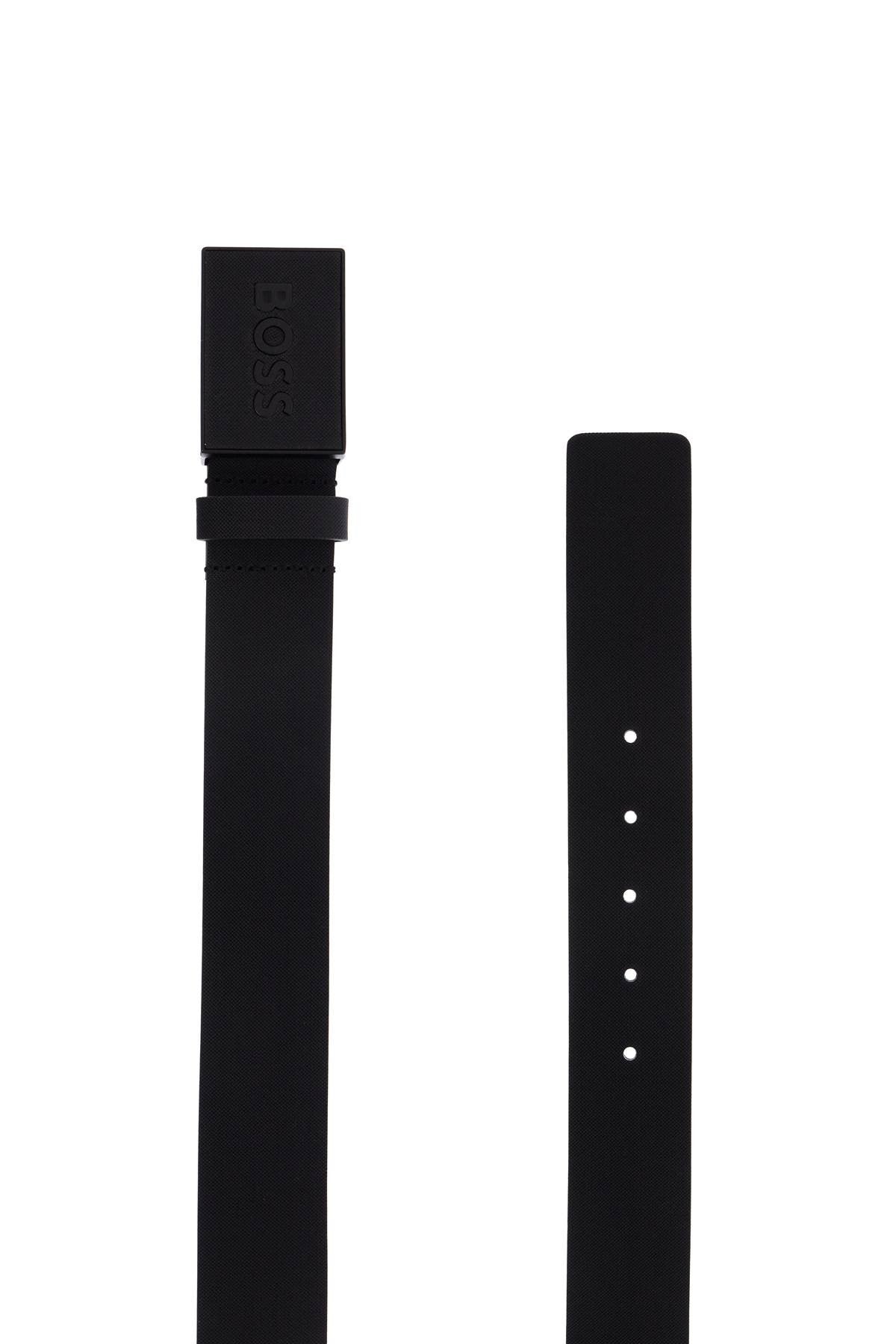 elegant black synthetic belt icon-s1