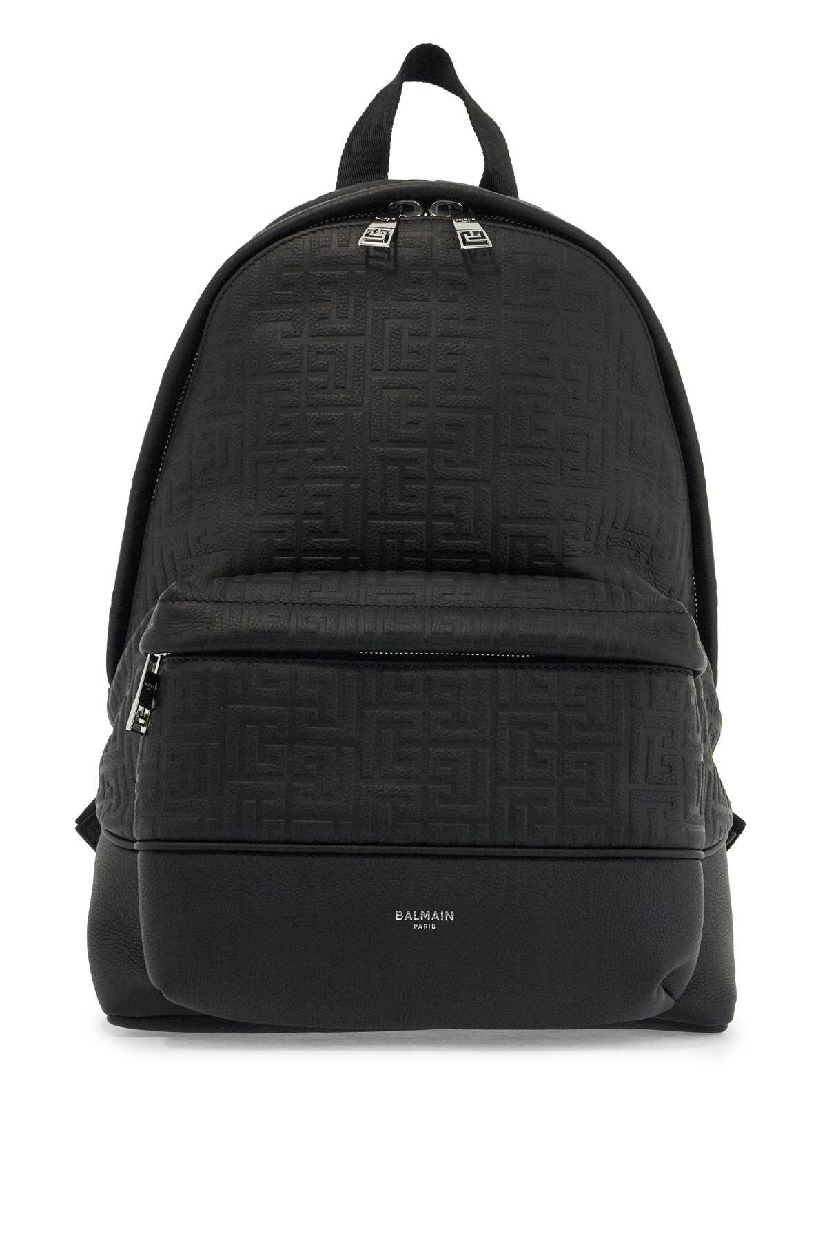 Embossed Leather Backpack