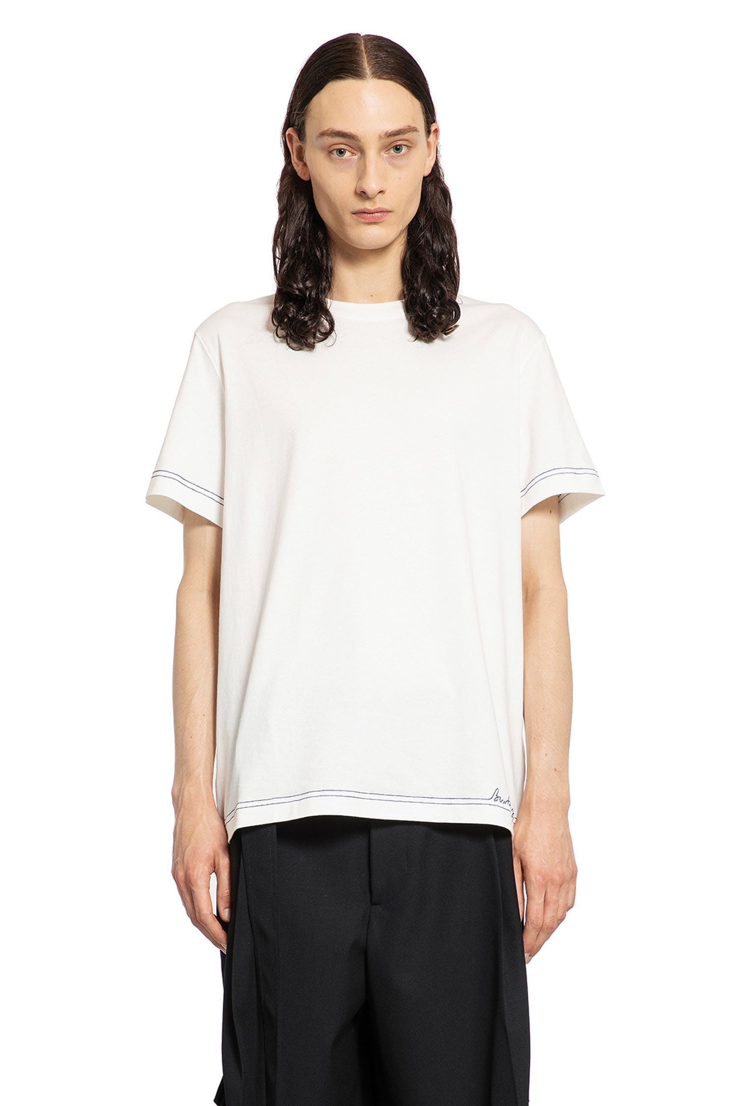 Embroidered Logo Cotton T-Shirt