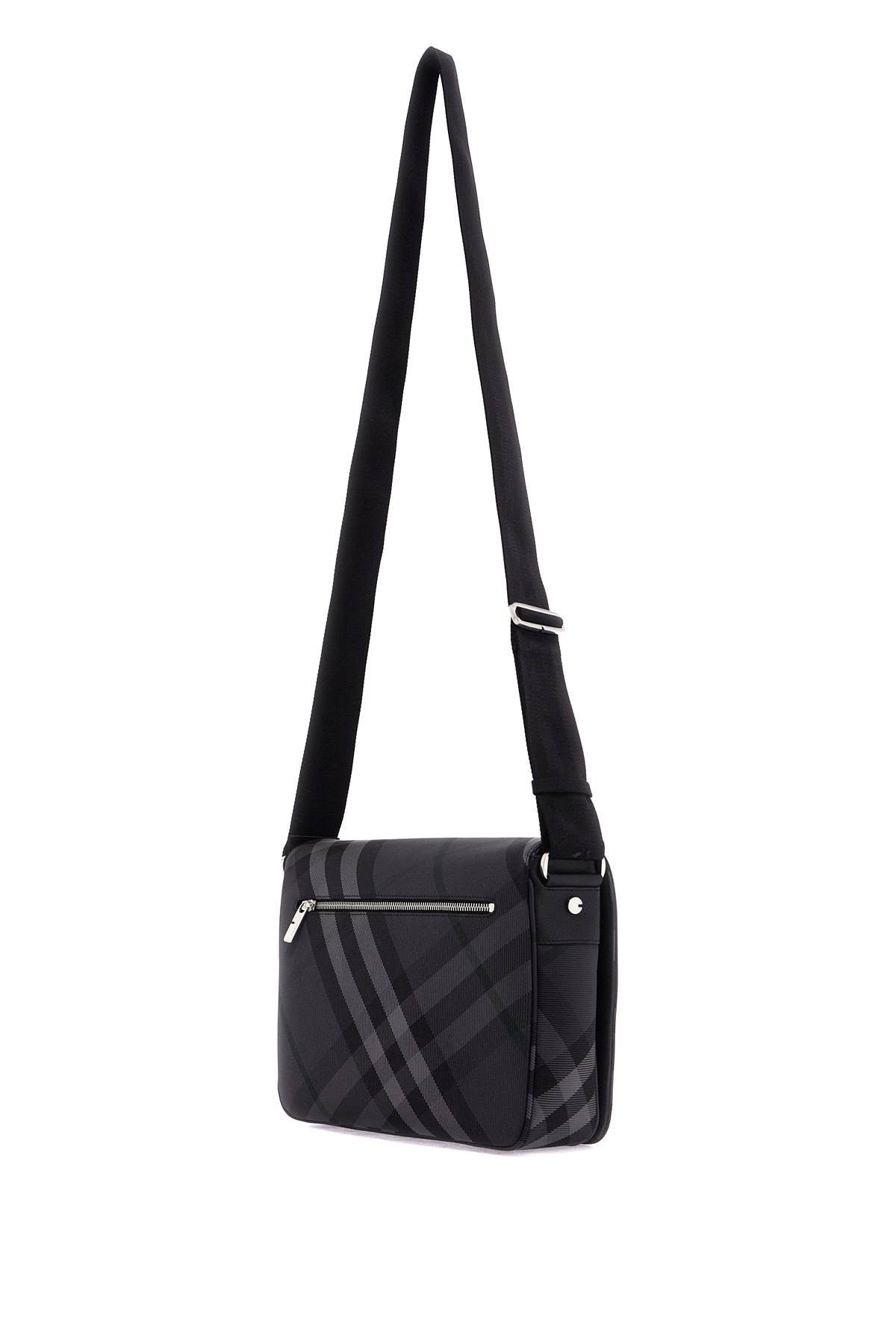 Ered  Checkered Nylon Messenger Bag With