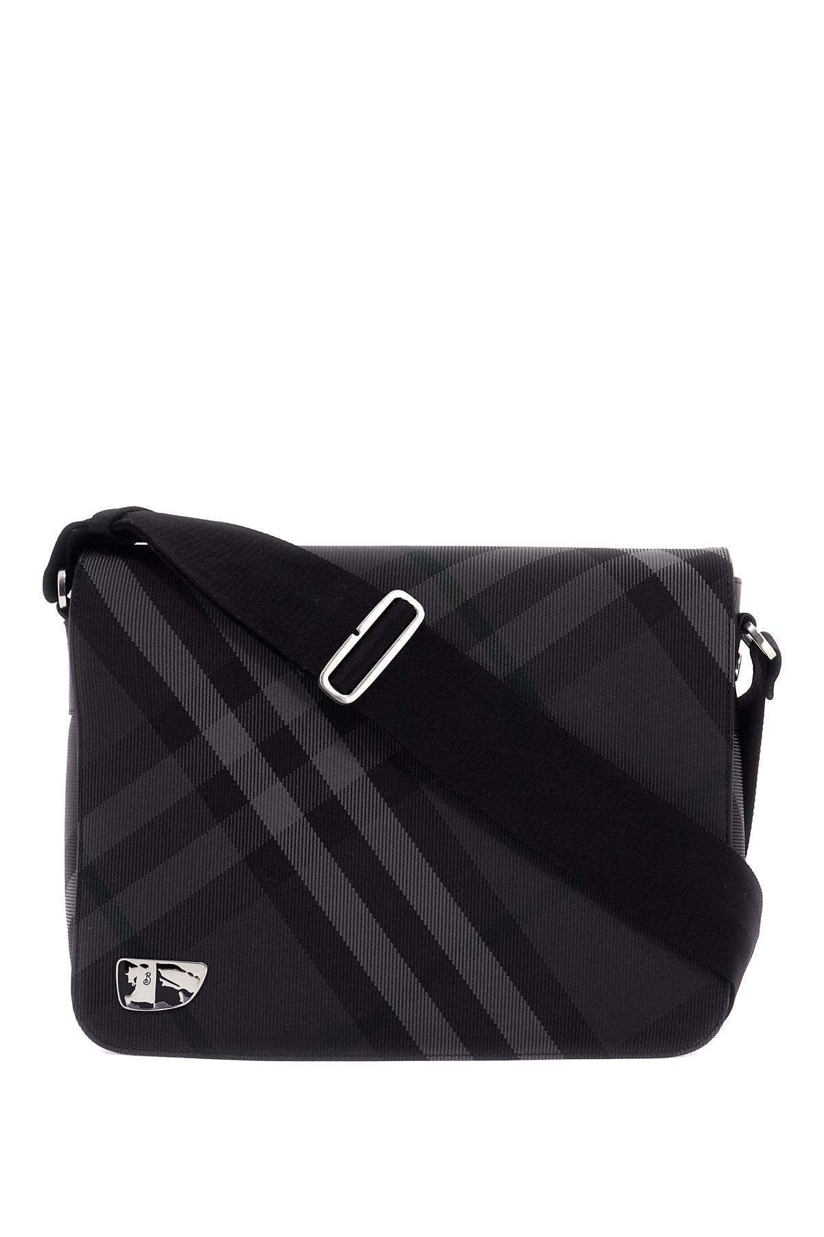 Ered  Checkered Nylon Messenger Bag With