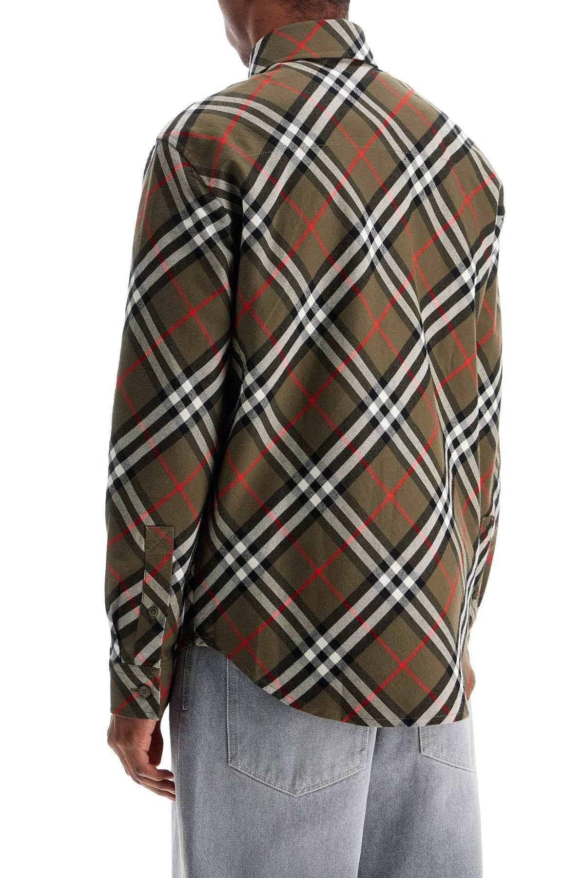 ered cotton flannel shirt