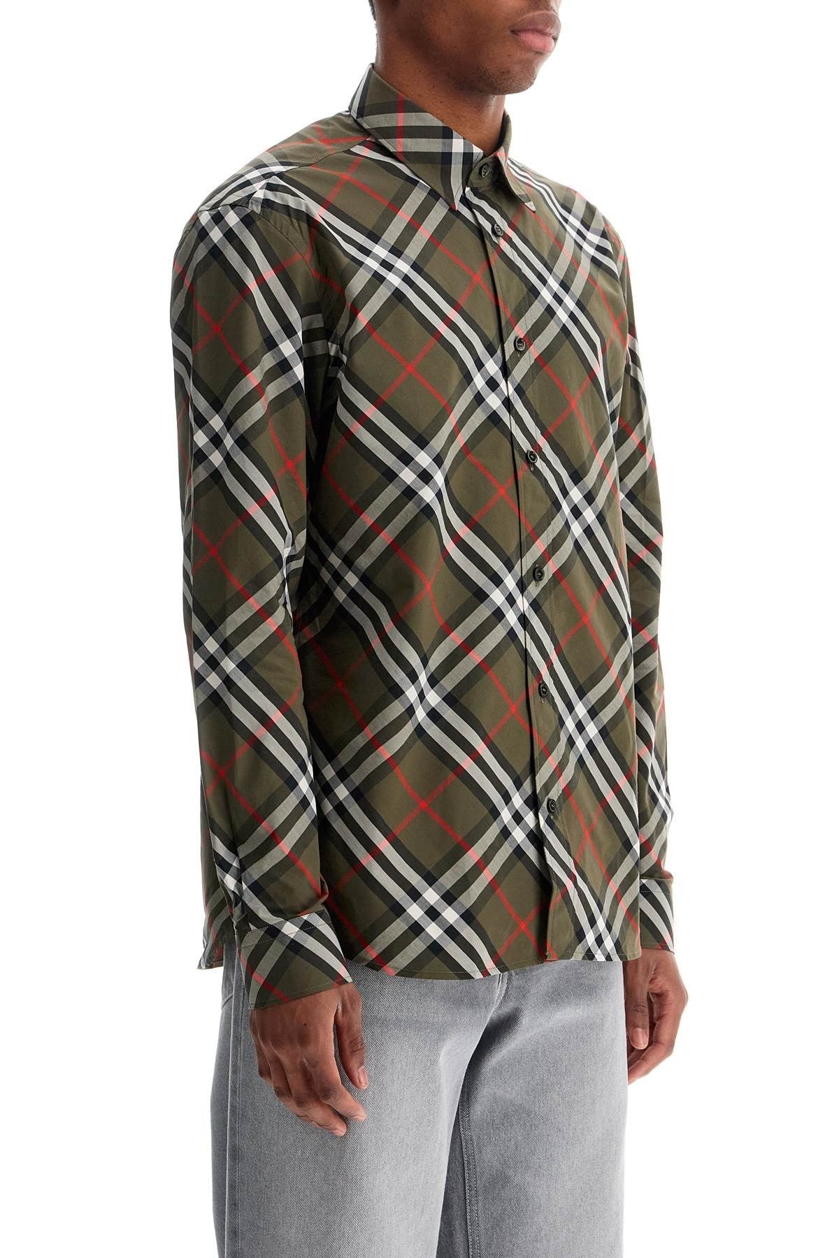 ered cotton regular fit shirt