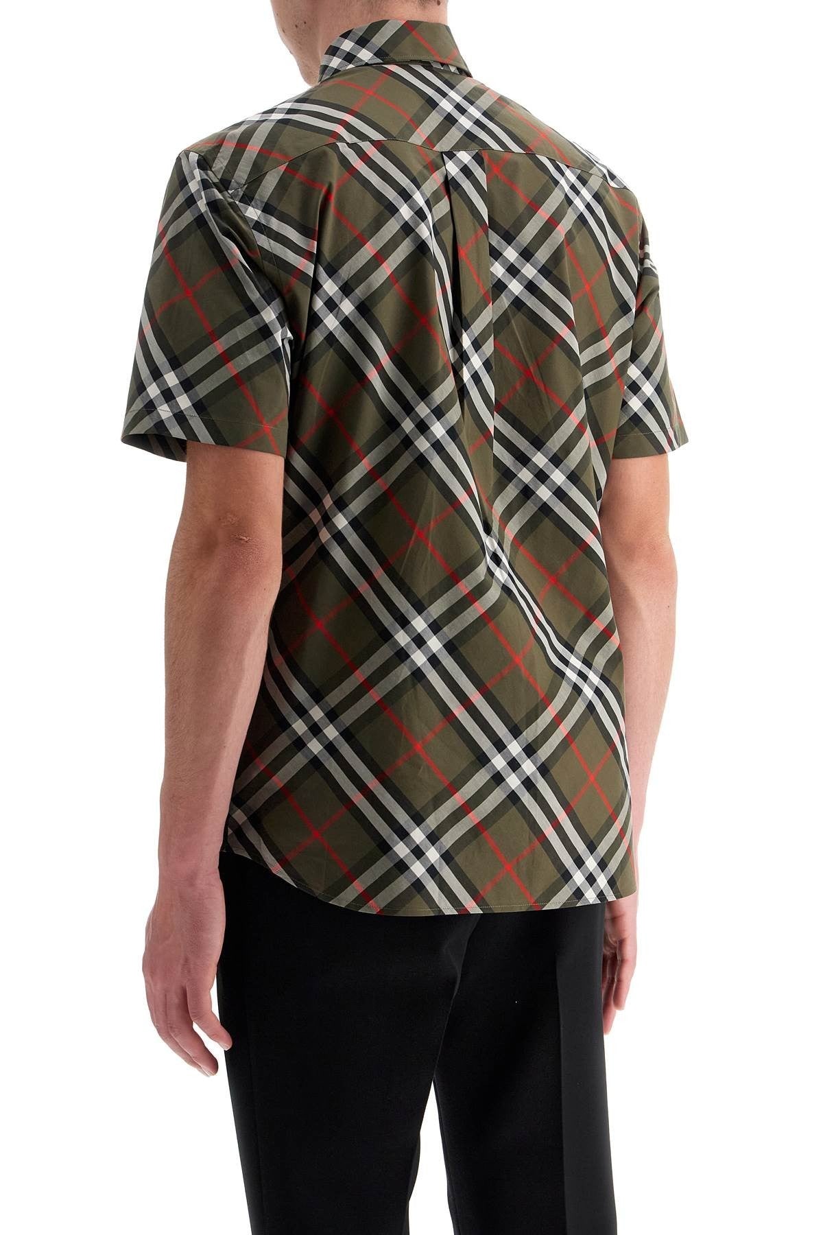 ered cotton short-sleeved shirt