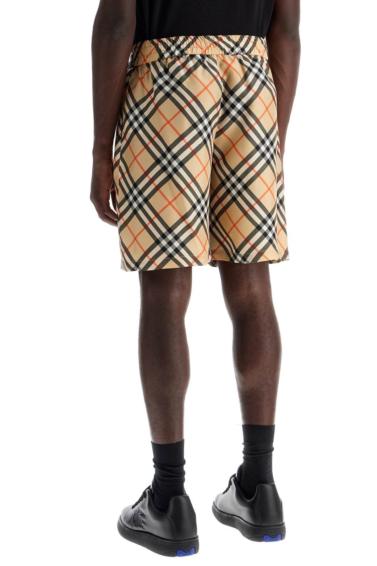 ered silk bermuda shorts for men