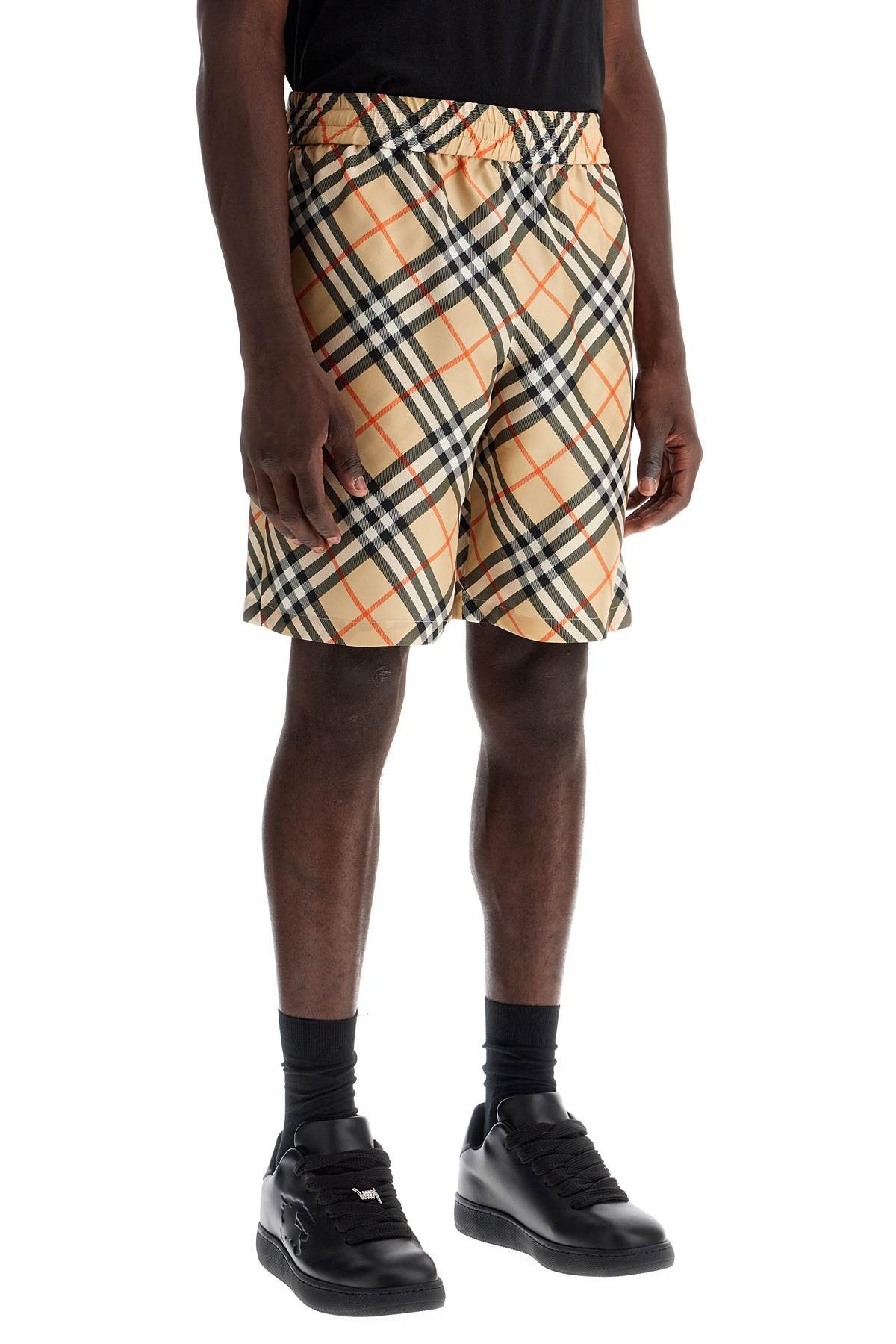 ered silk bermuda shorts for men