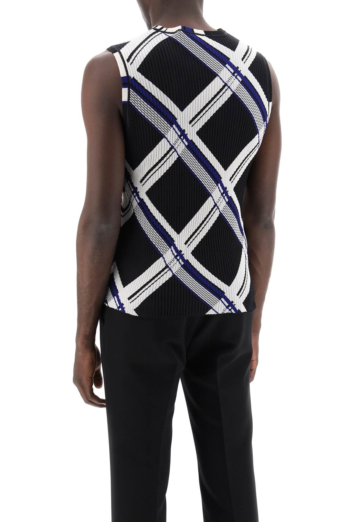 ered silk knit top with ribbing