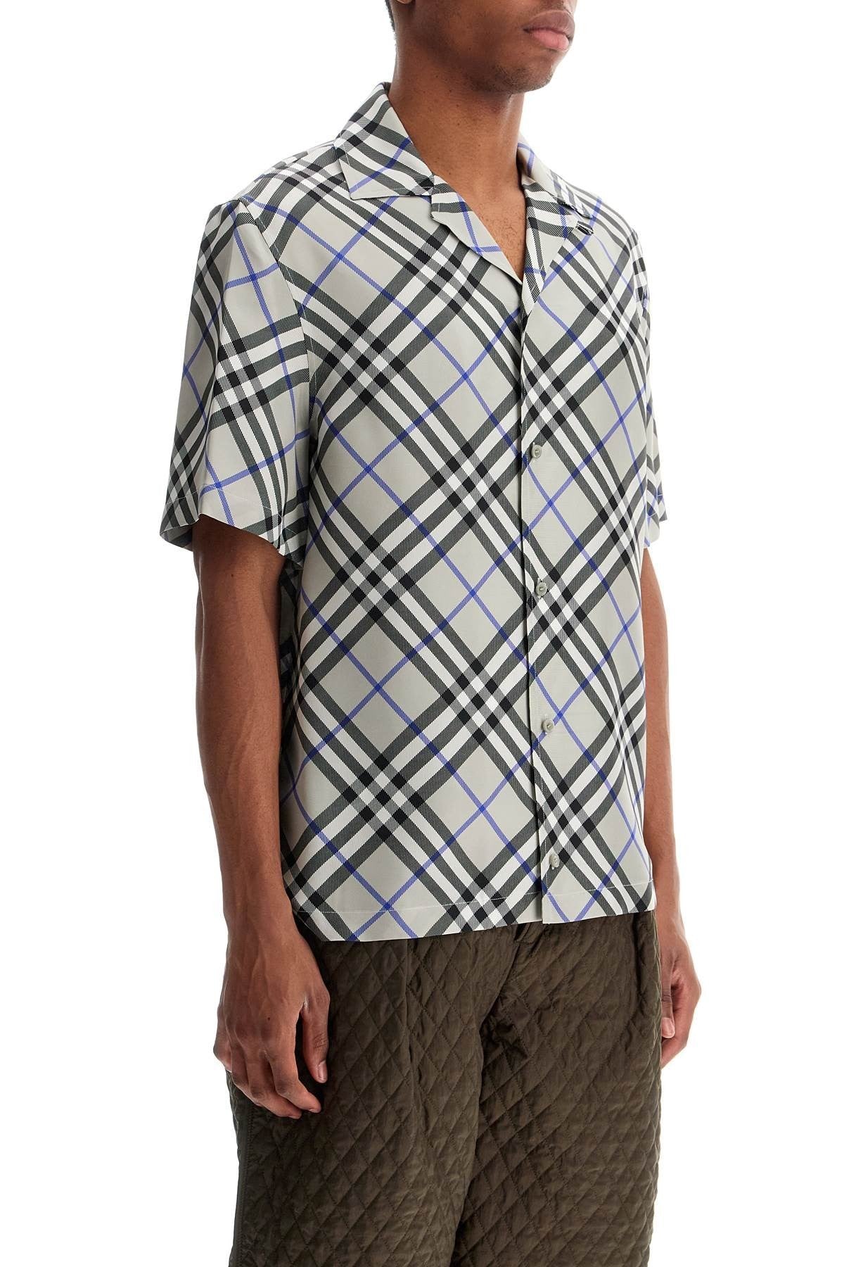 ered silk short-sleeved shirt