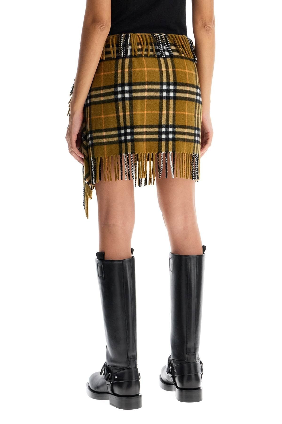 ered wool and cashmere scarf-style mini skirt