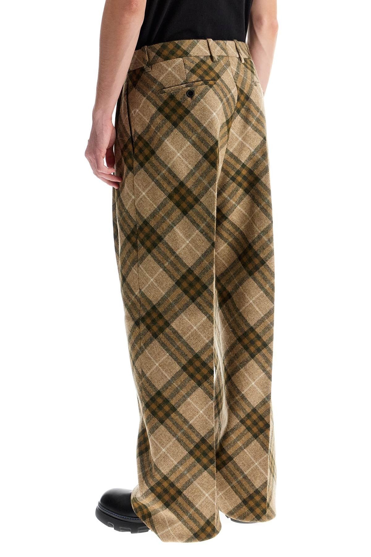 ered wool tailored trousers