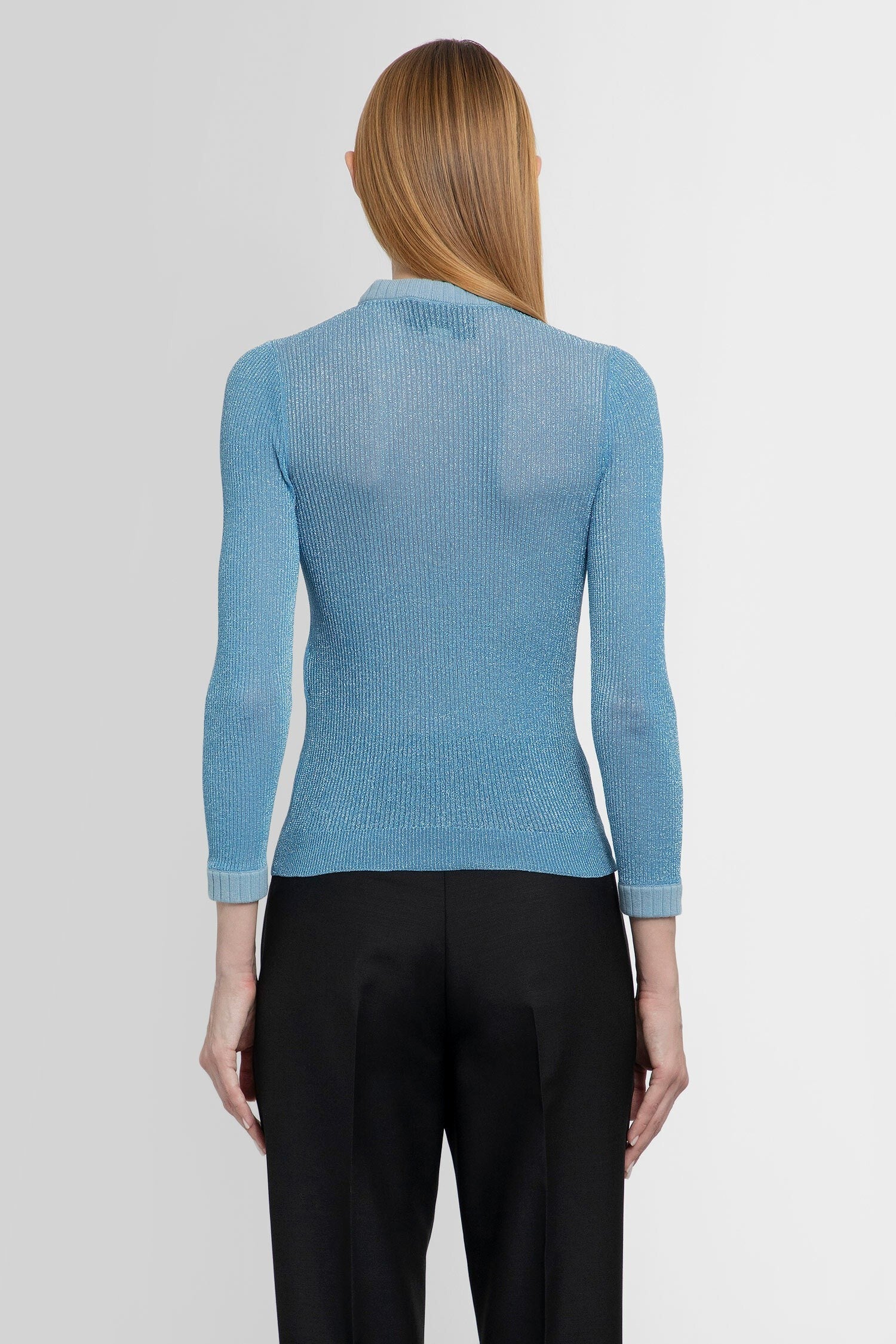 extra fine lamé knit top