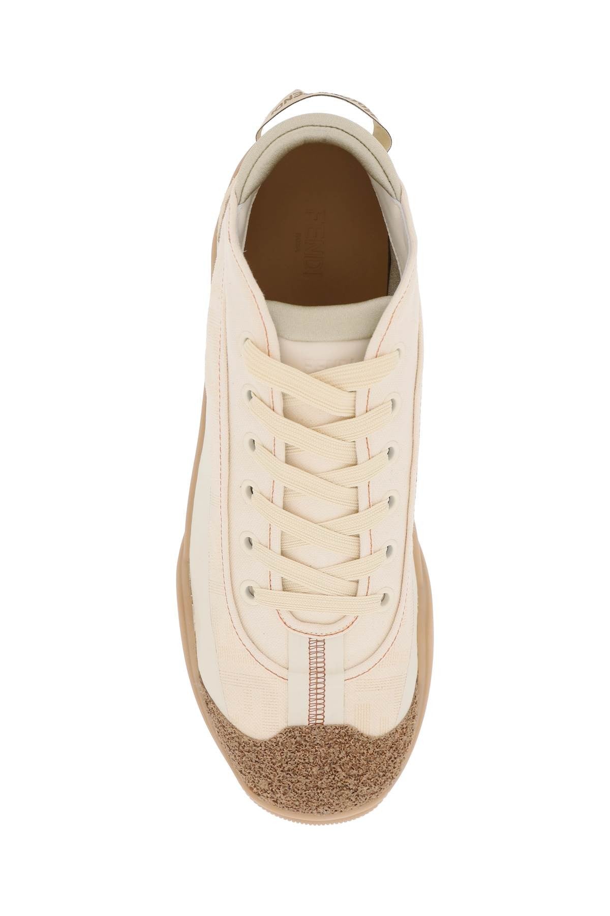 fendi lab mid-top sneakers for