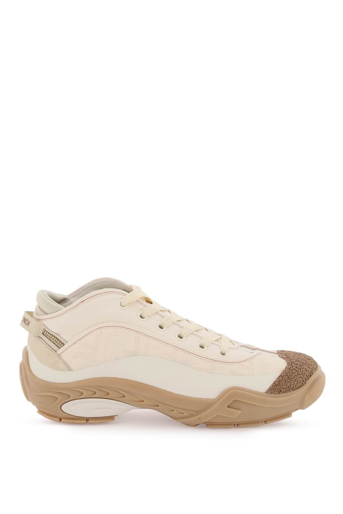 fendi lab mid-top sneakers for