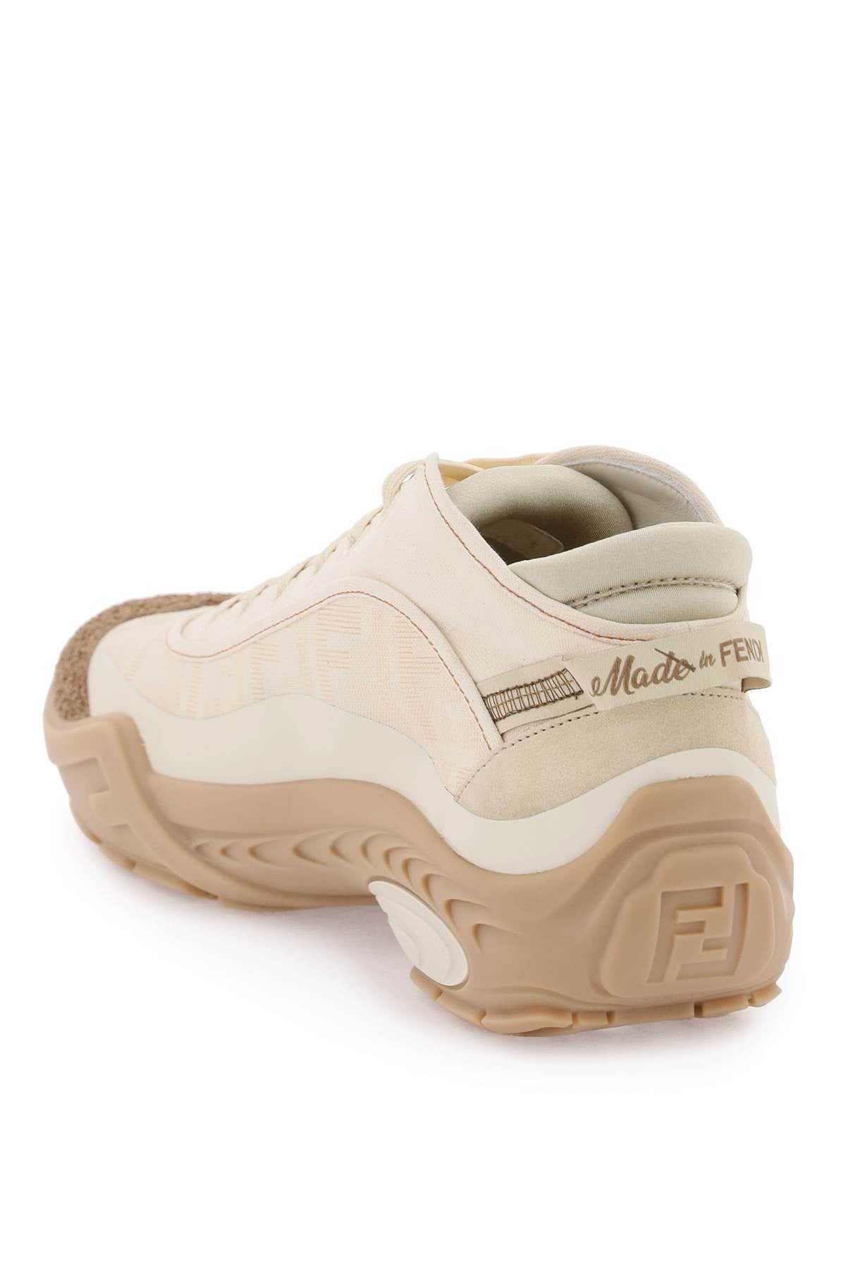 fendi lab mid-top sneakers for