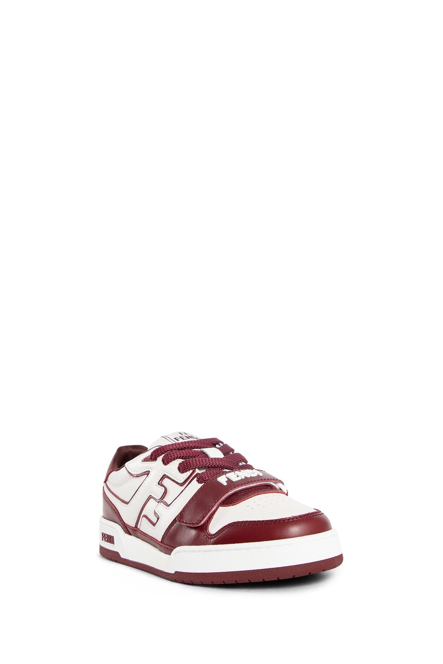Fendi Match Leather Low-Tops Sneakers