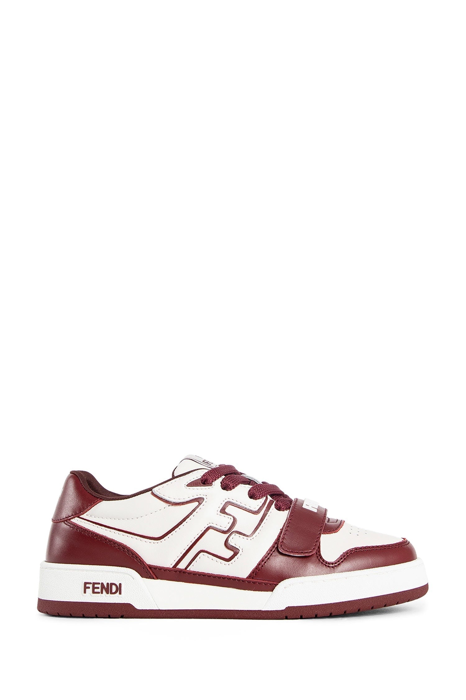 Fendi Match Leather Low-Tops Sneakers