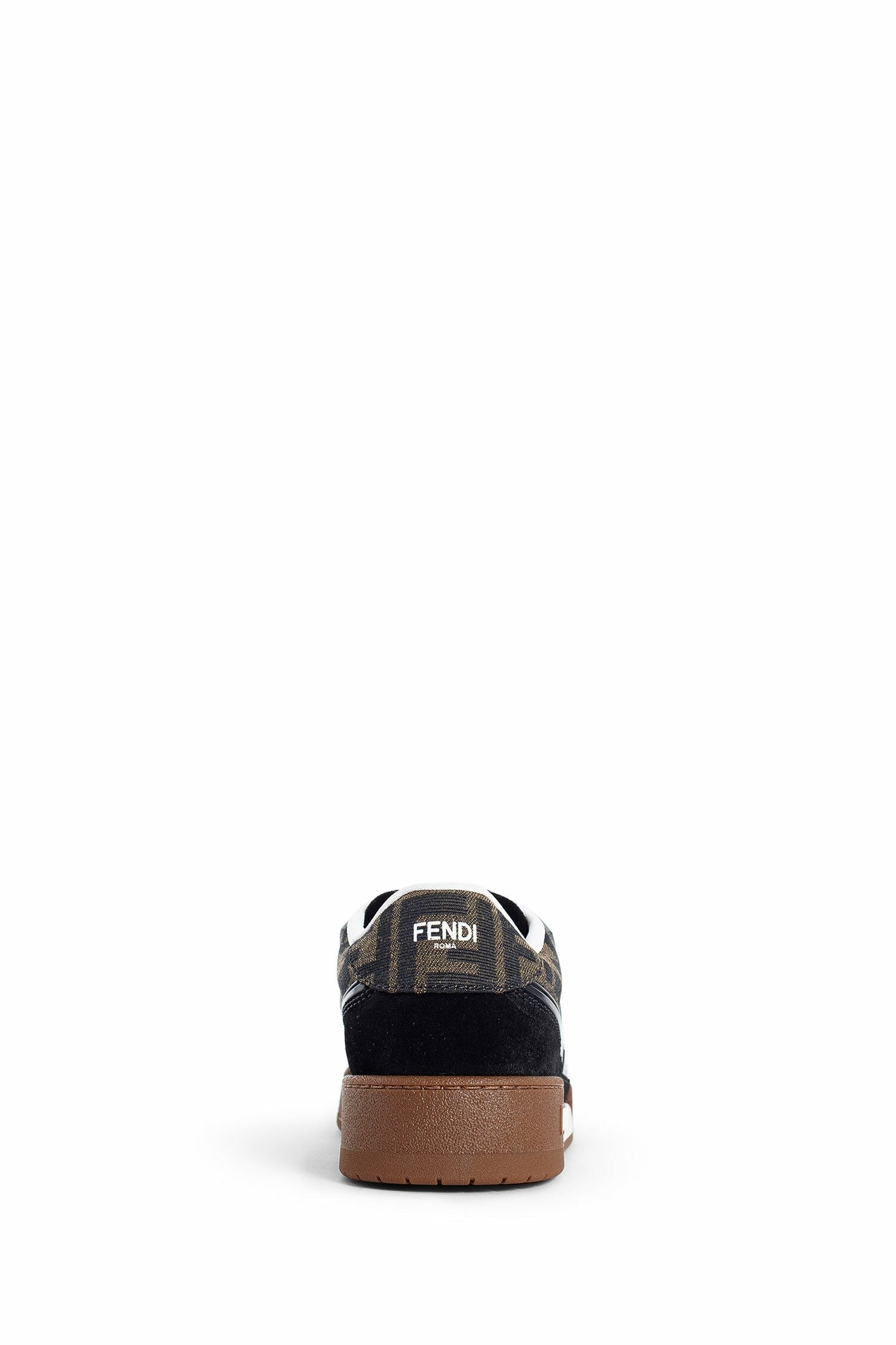 Fendi Match Suede And Canvas Sneakers