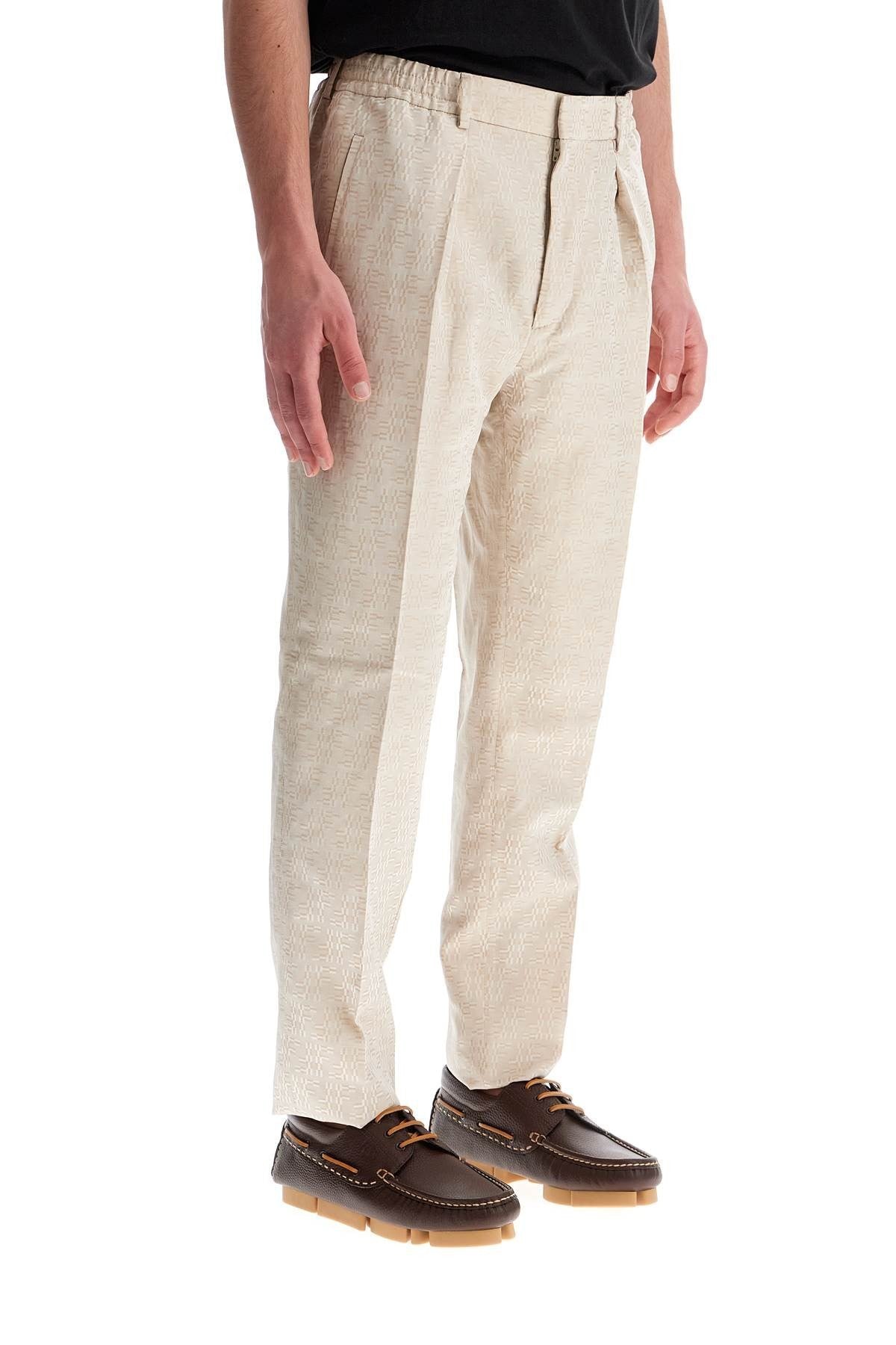 ff labyrinth jacquard pants in