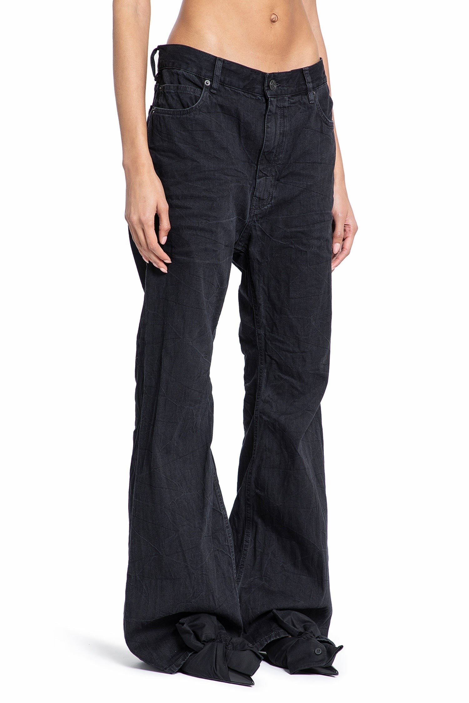 Flared Denim Pants