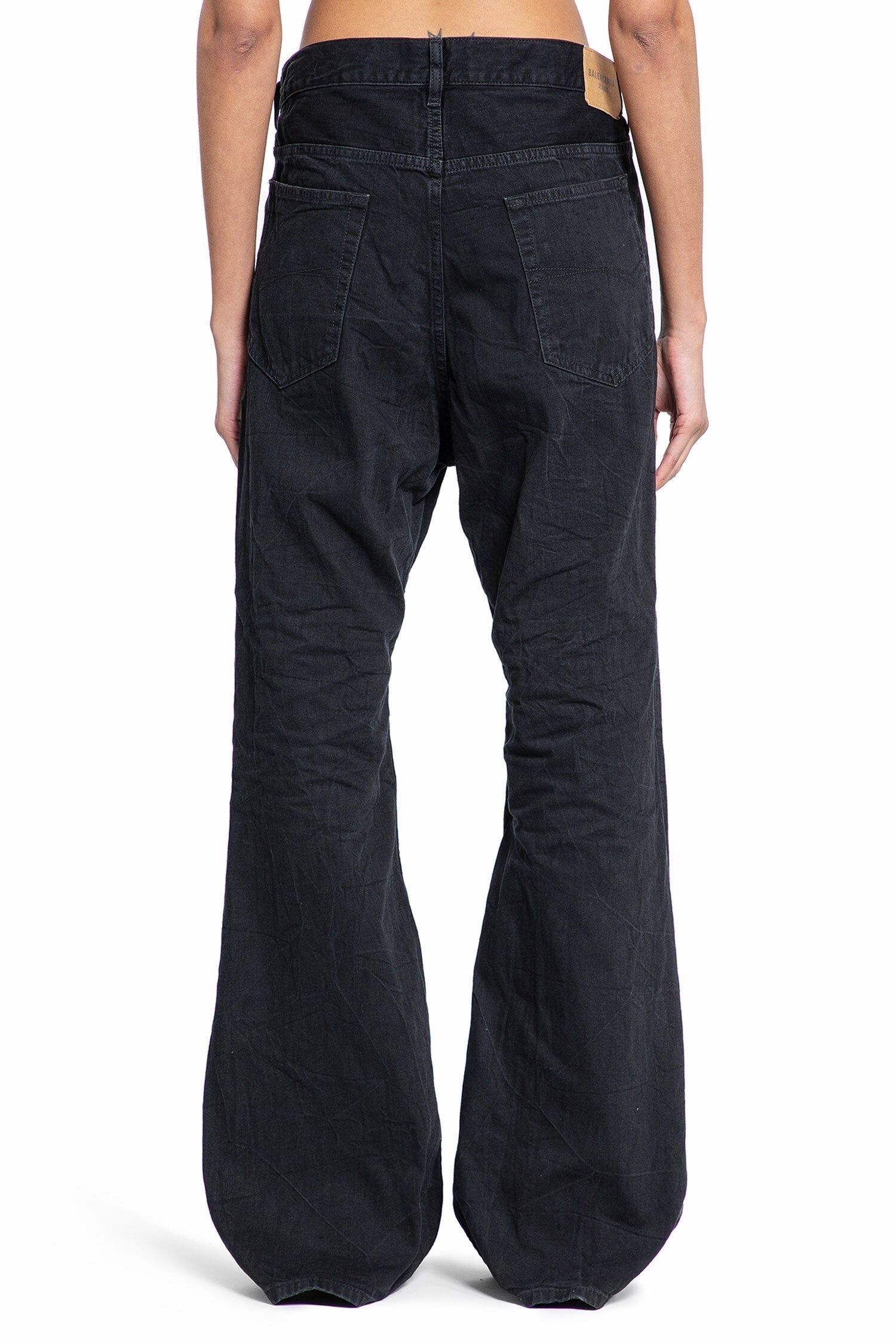 Flared Denim Pants