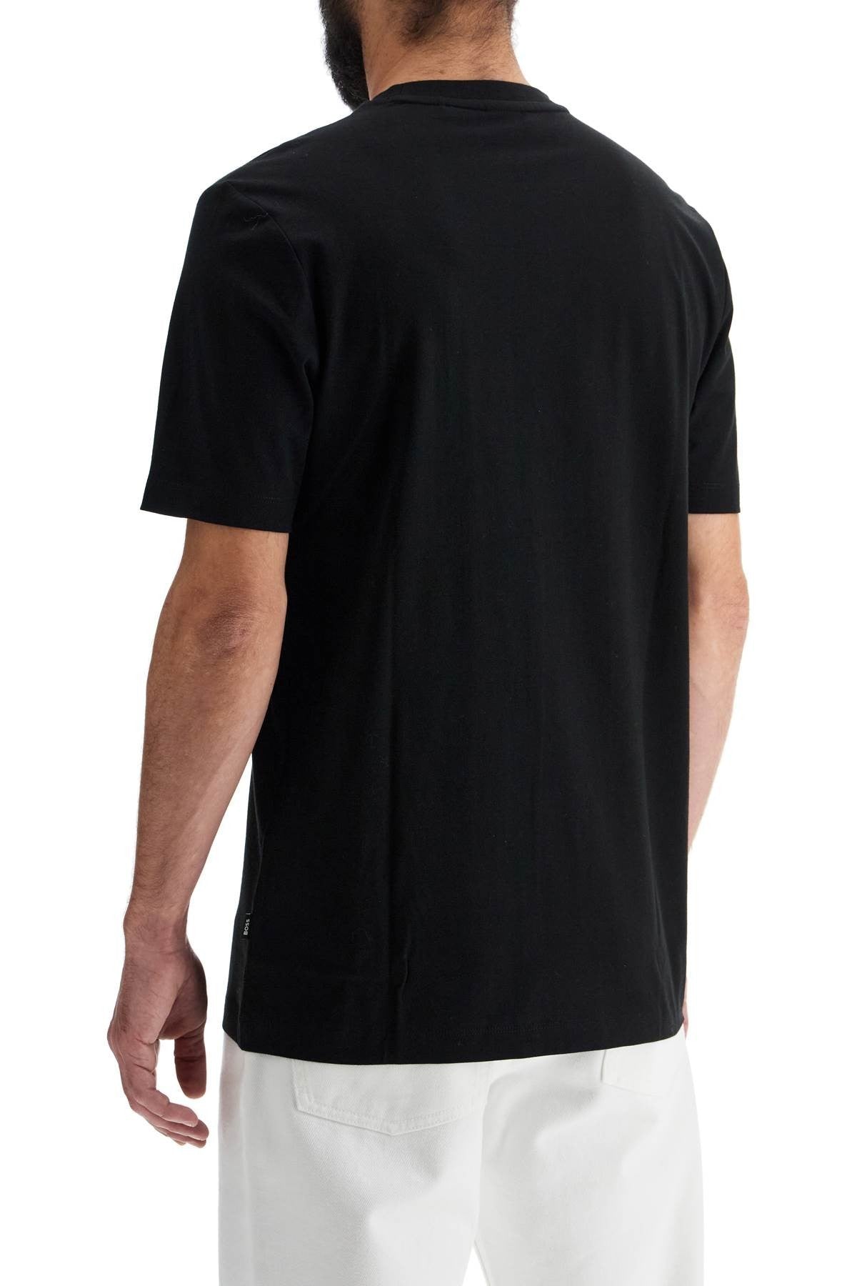 flocked logo t-shirt with