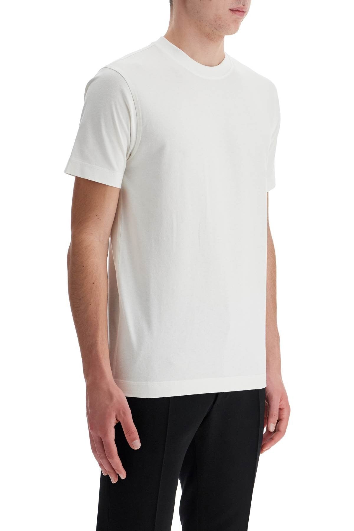 flocked pattern t-shirt