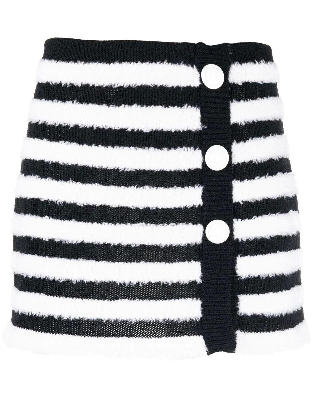 Fluffy Stripes Wraped Skirt