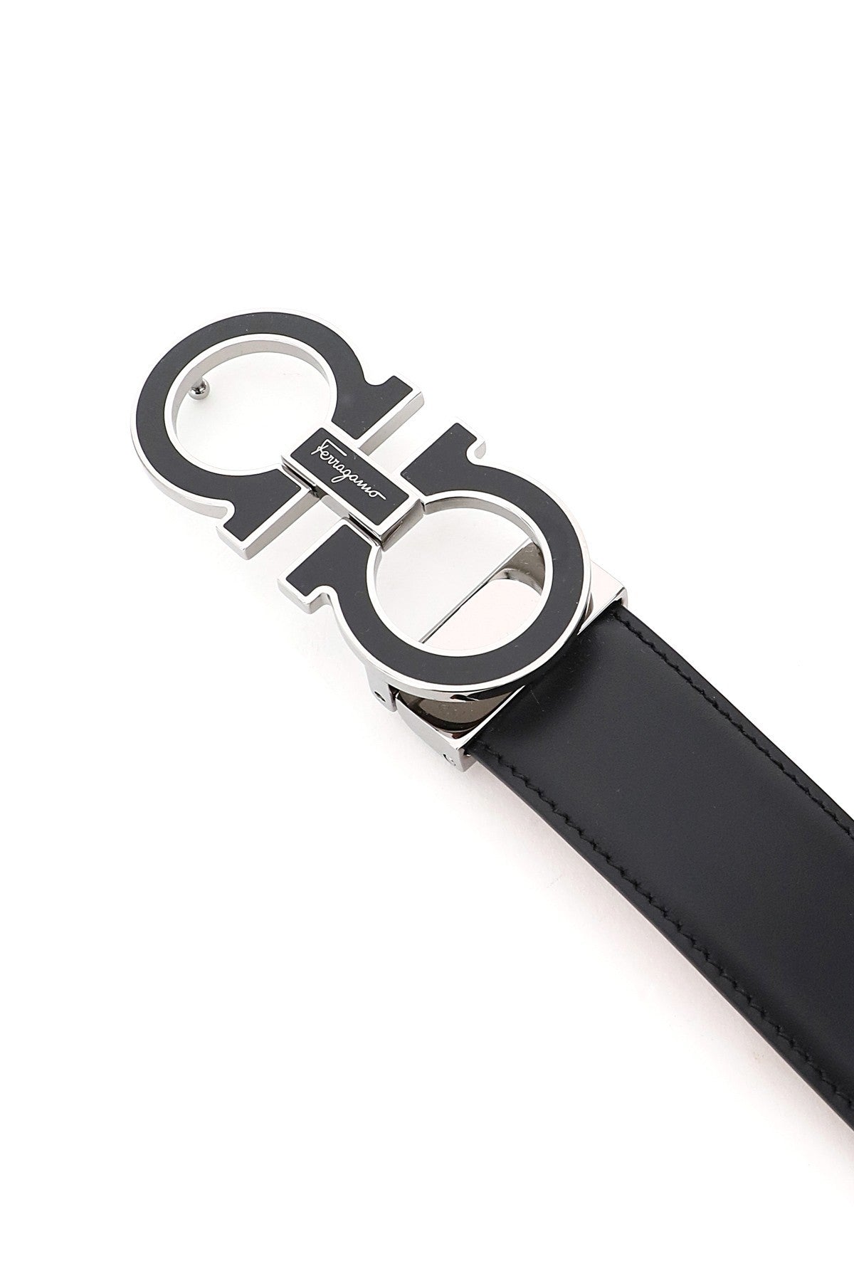 gancini leather belt