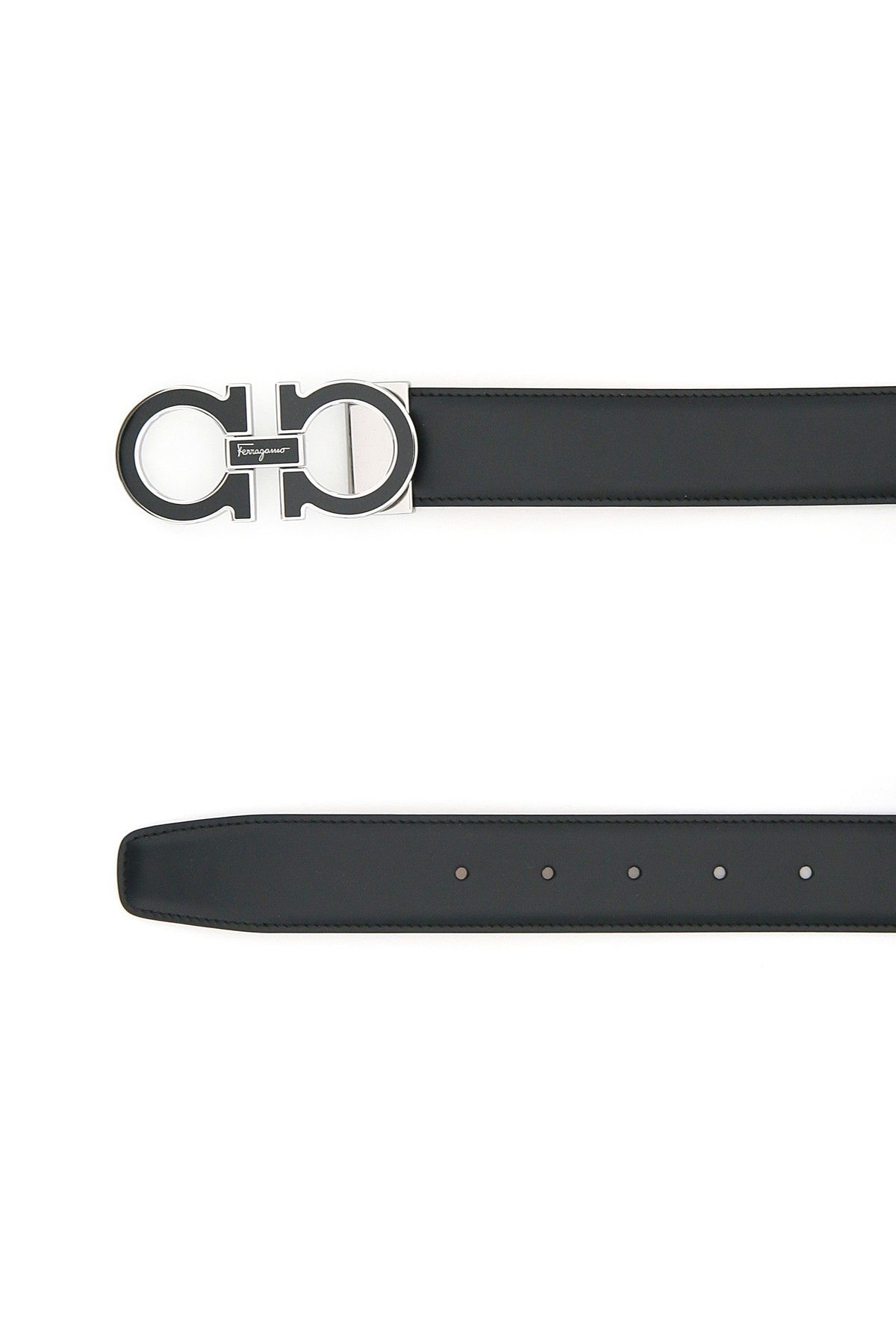 gancini leather belt