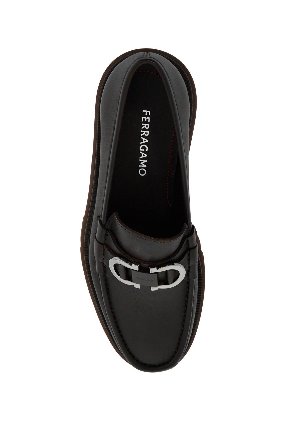 gancini loafers with chunky sole