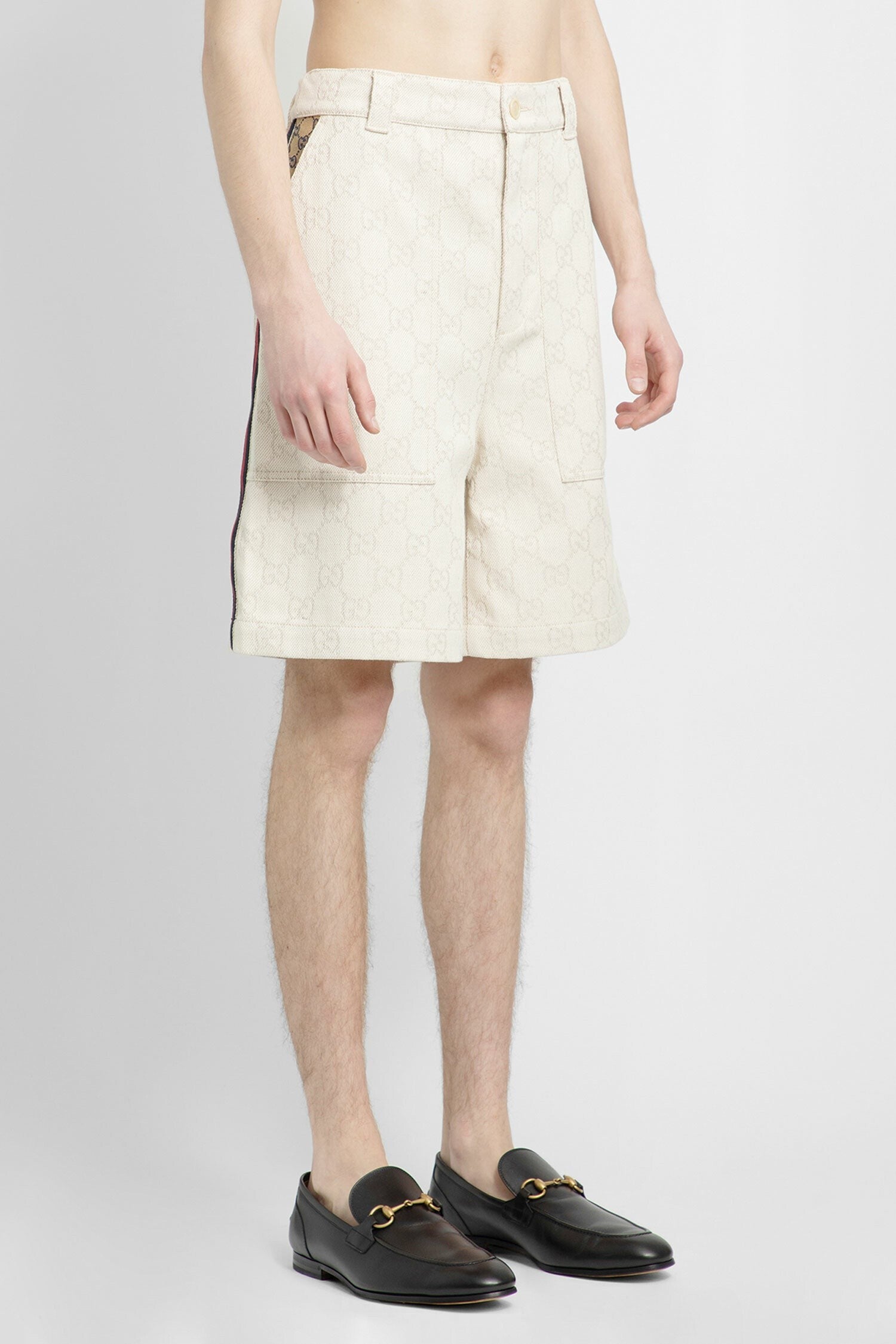 Gg Cotton Jacquard Bermuda Shorts