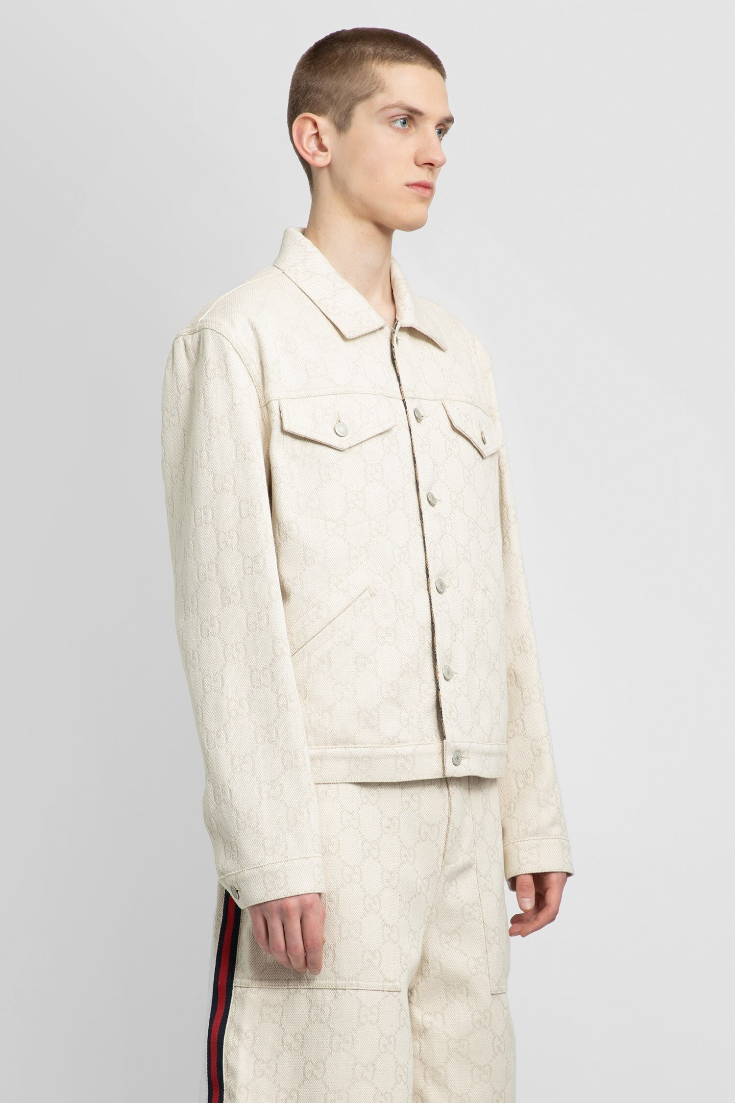 Gg Cotton Jacquard Jacket