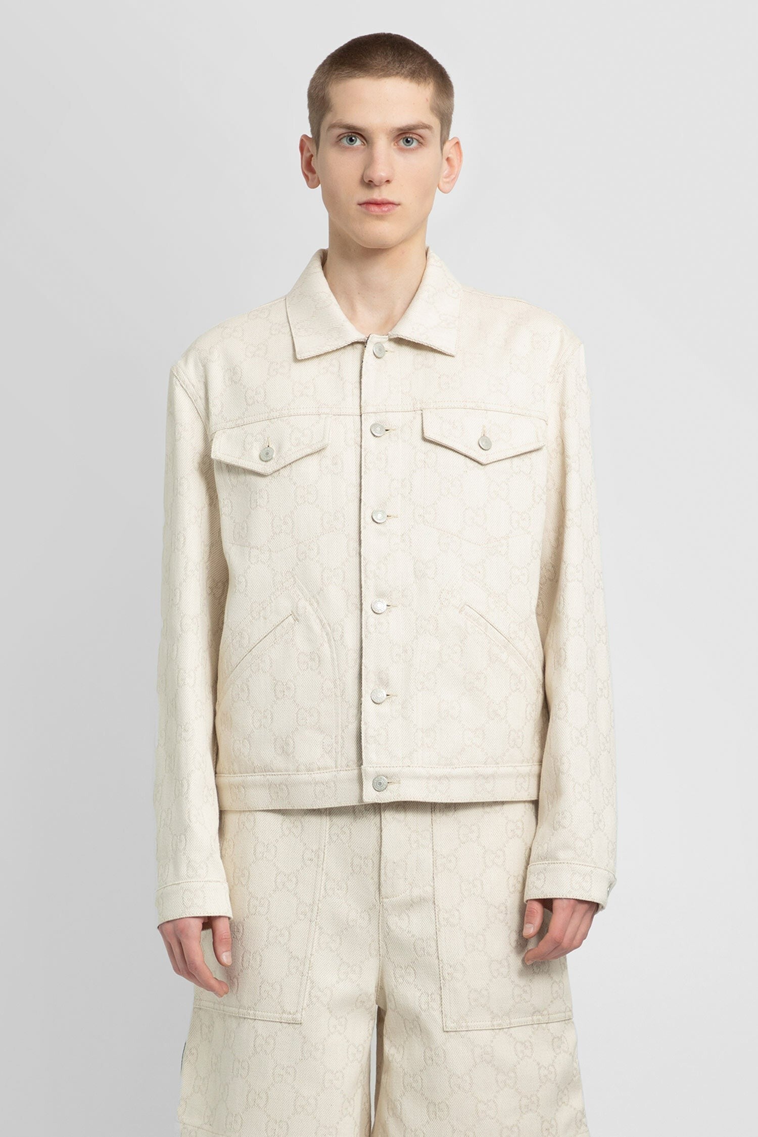 Gg Cotton Jacquard Jacket