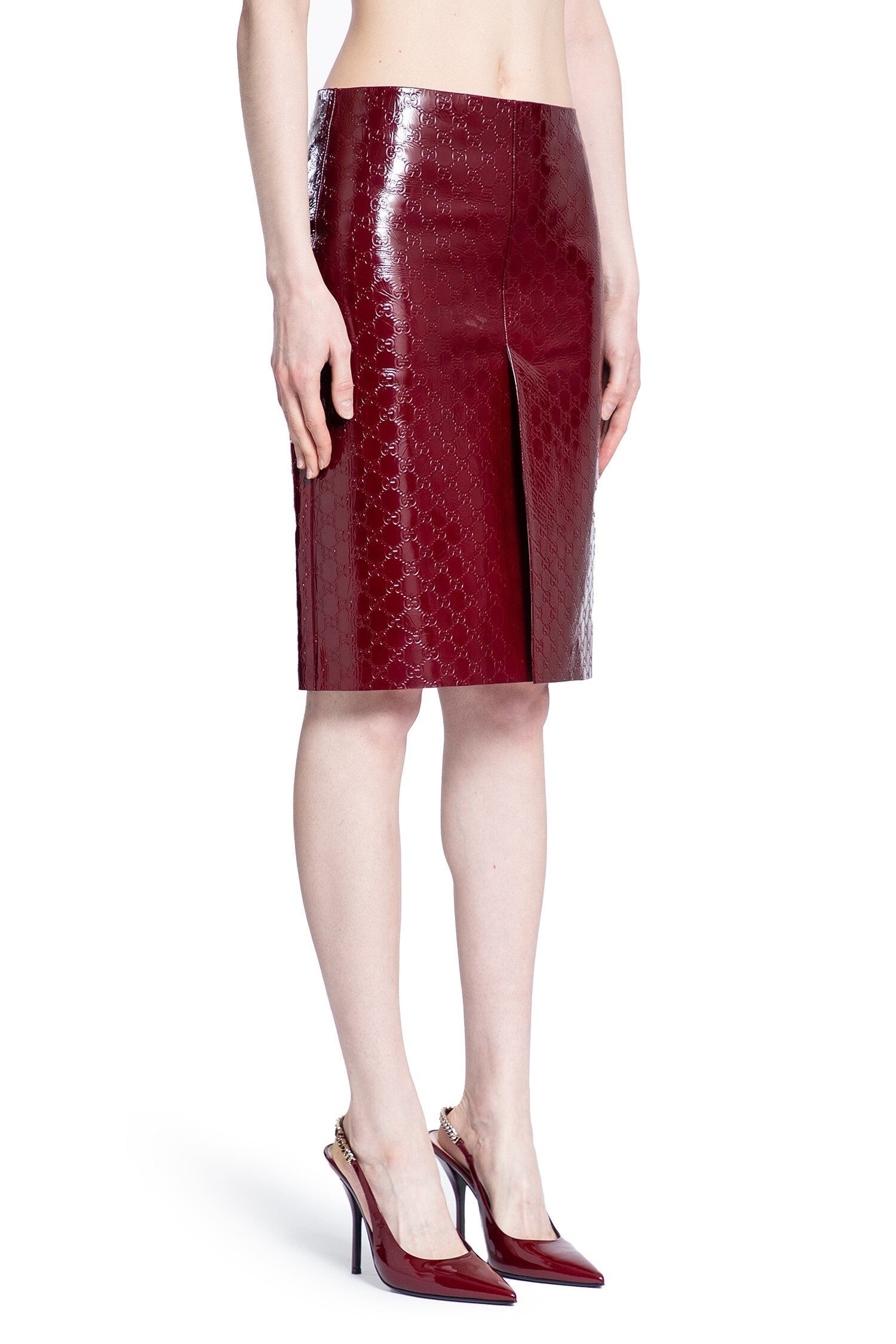 Gg Embossed Mid-Length Skirt