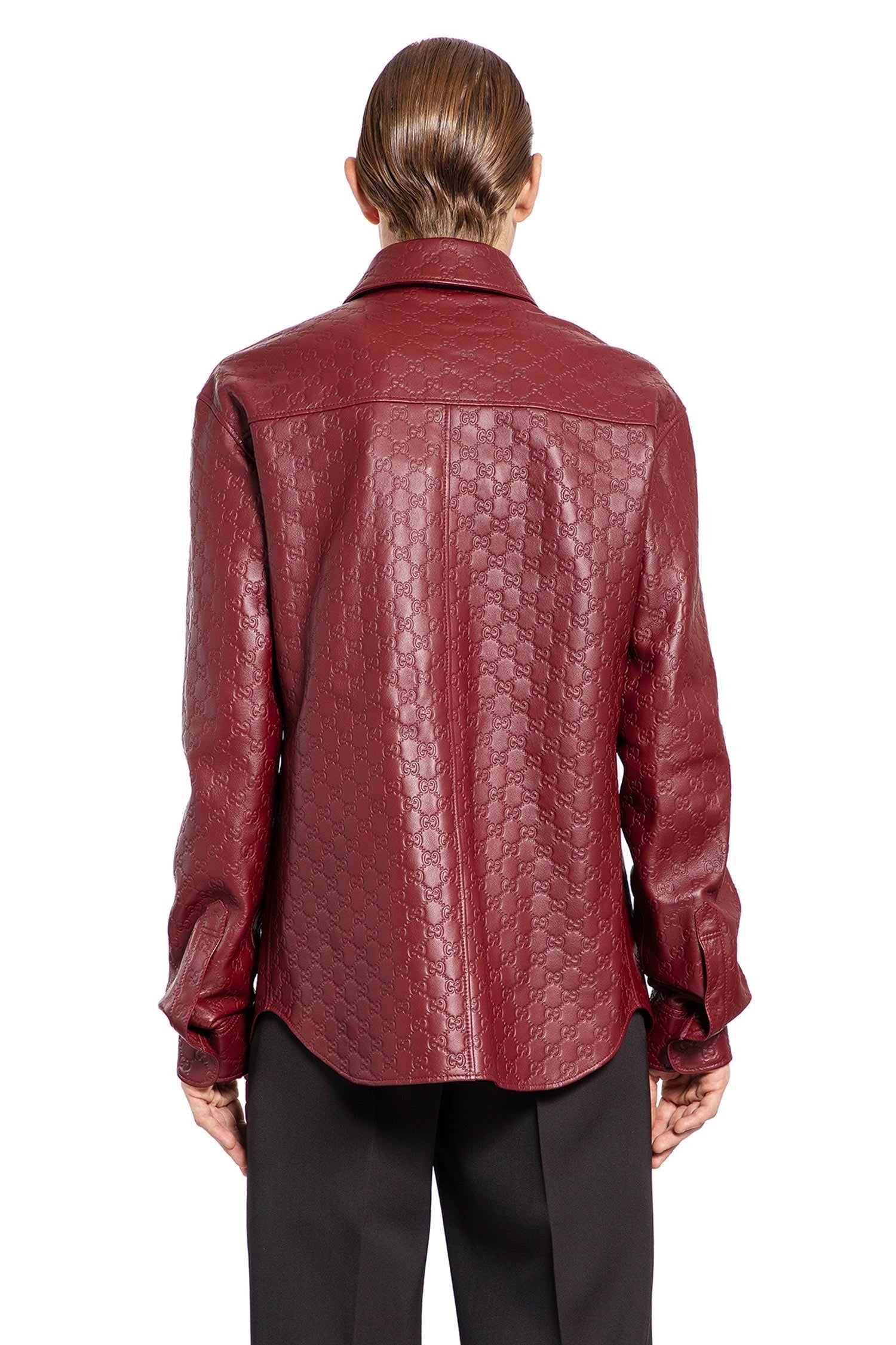 Gg Leather Shirt