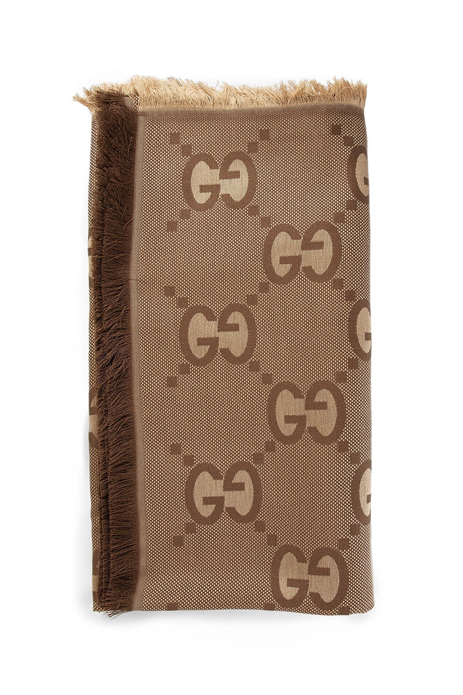 Gg Silk Cotton Jacquard Shawl