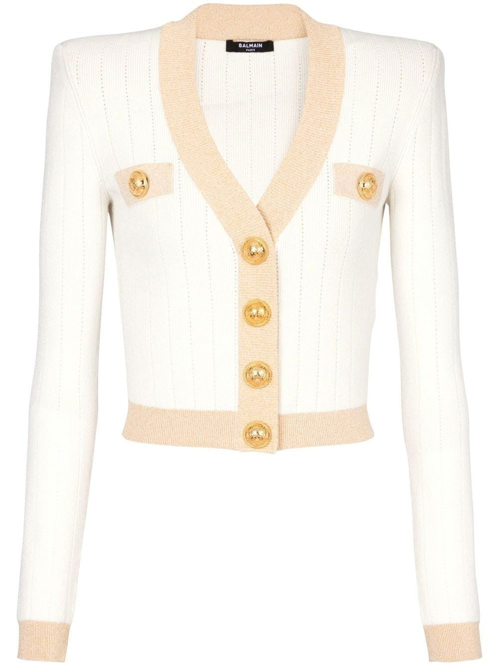 Gold Edge Buttoned Cardigan