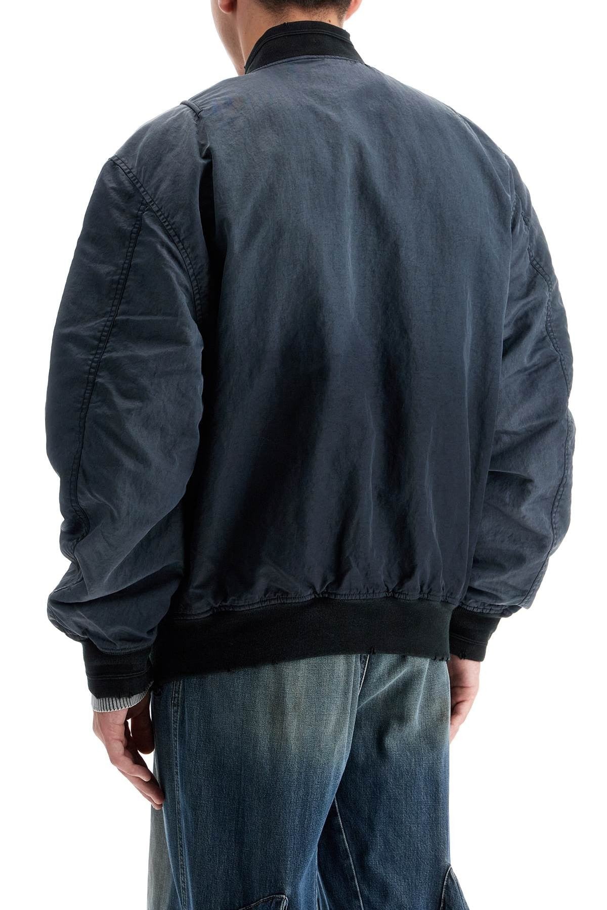 Gradient Effect Bomber Jacket
