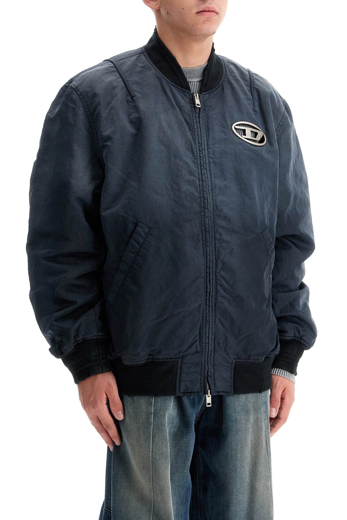 Gradient Effect Bomber Jacket