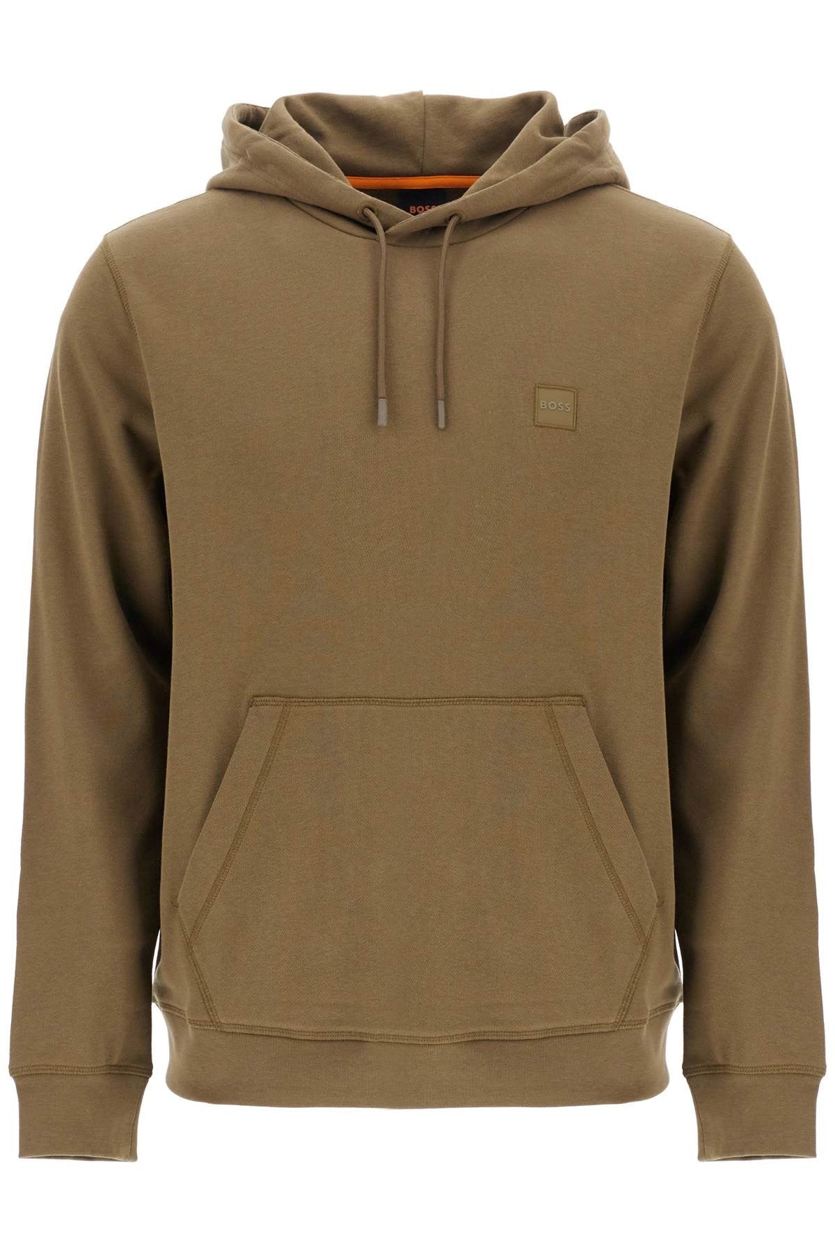 green zip-up hoodie with kangaroo pocket cotton