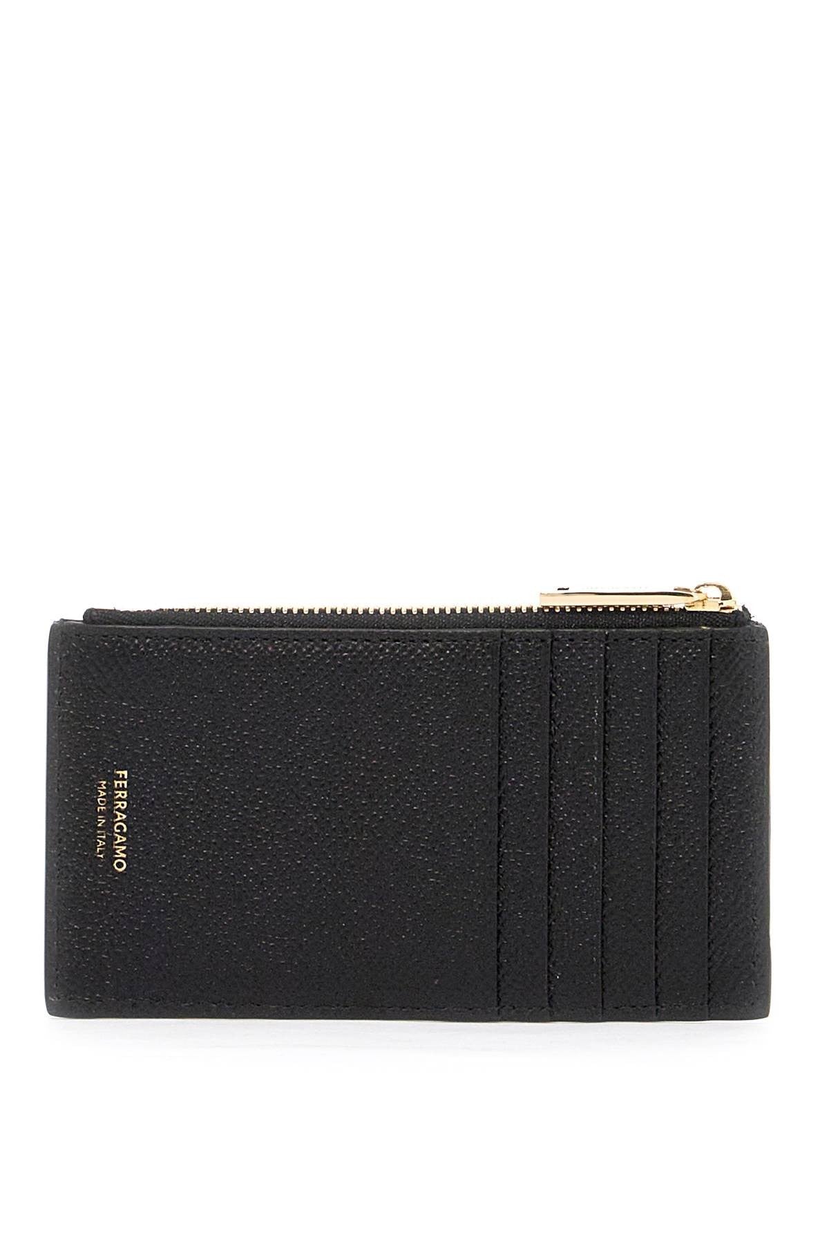 hammered leather card holder