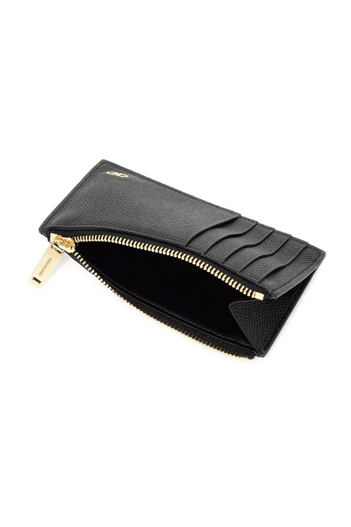 hammered leather card holder