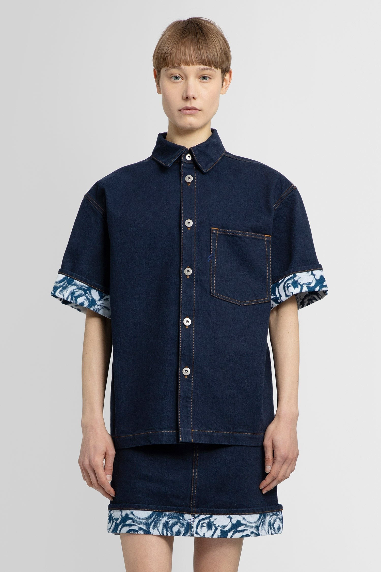 Heavyweight Denim Short Sleeve Shirt