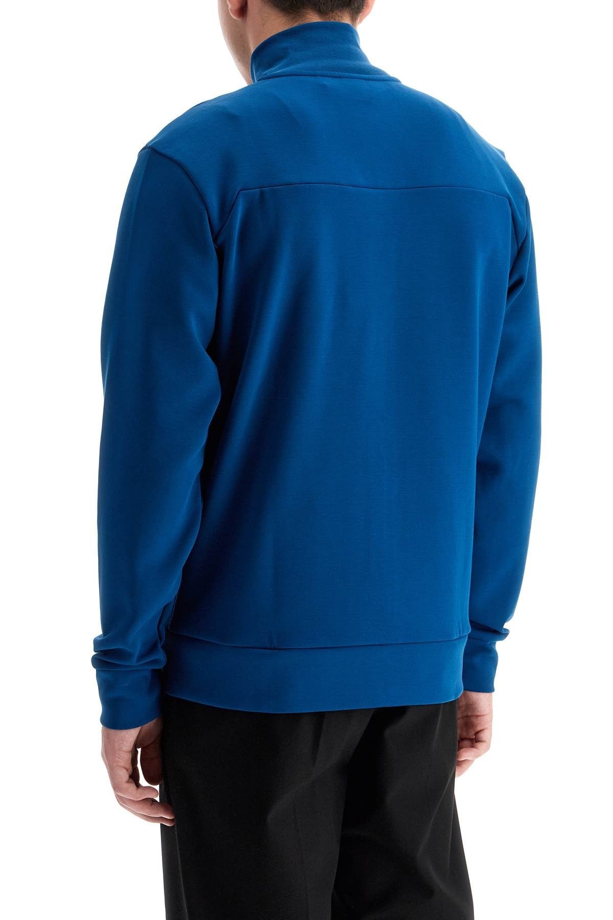 "high-necked sweatshirt in compact jersey