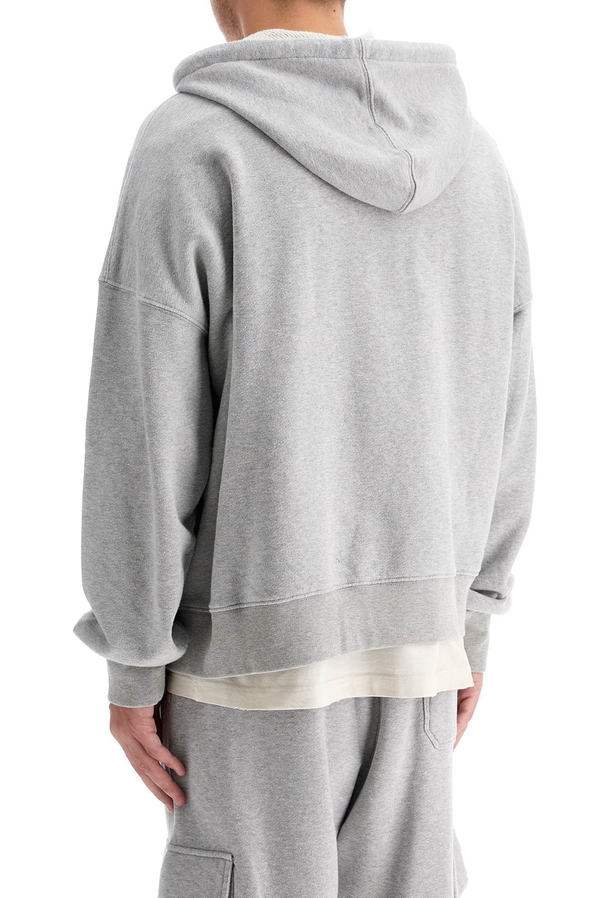 hooded full zip sweatshirt