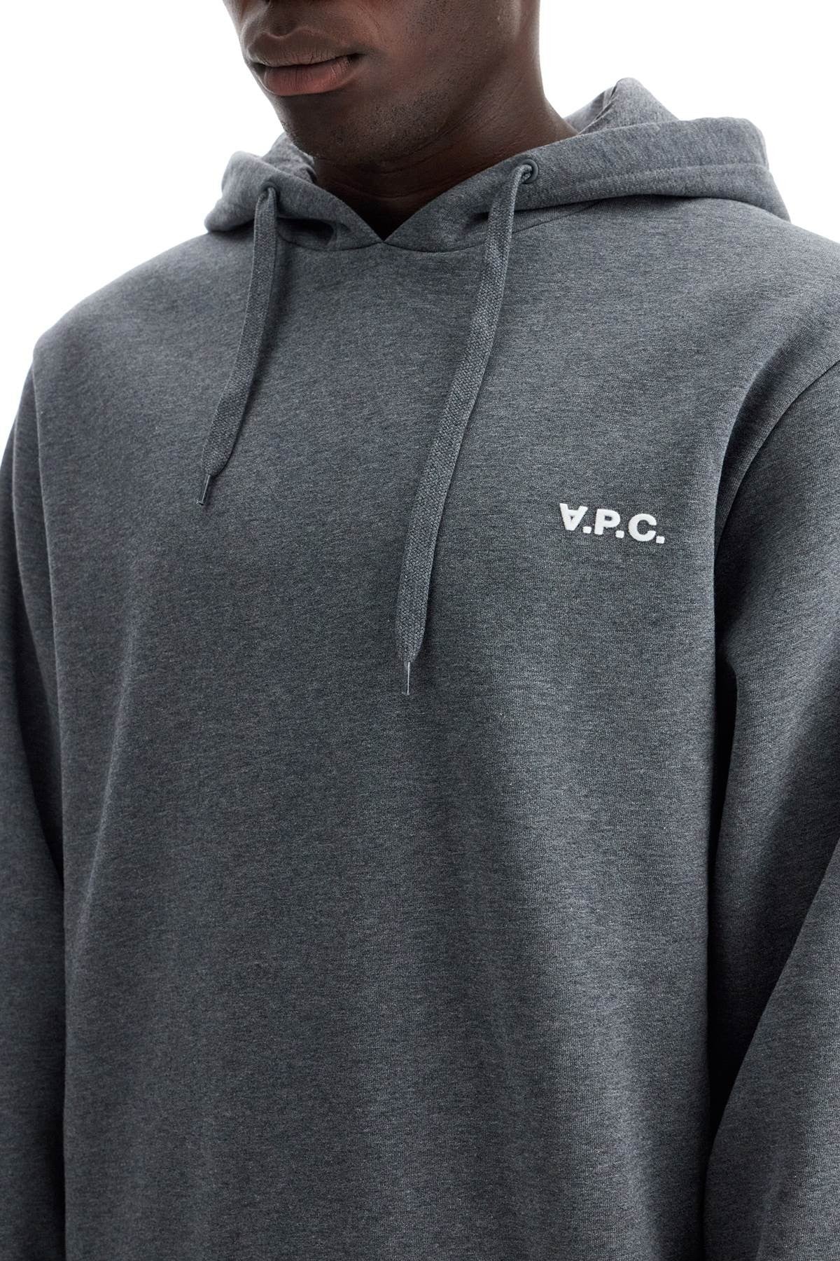 hooded sweatshirt with flocked