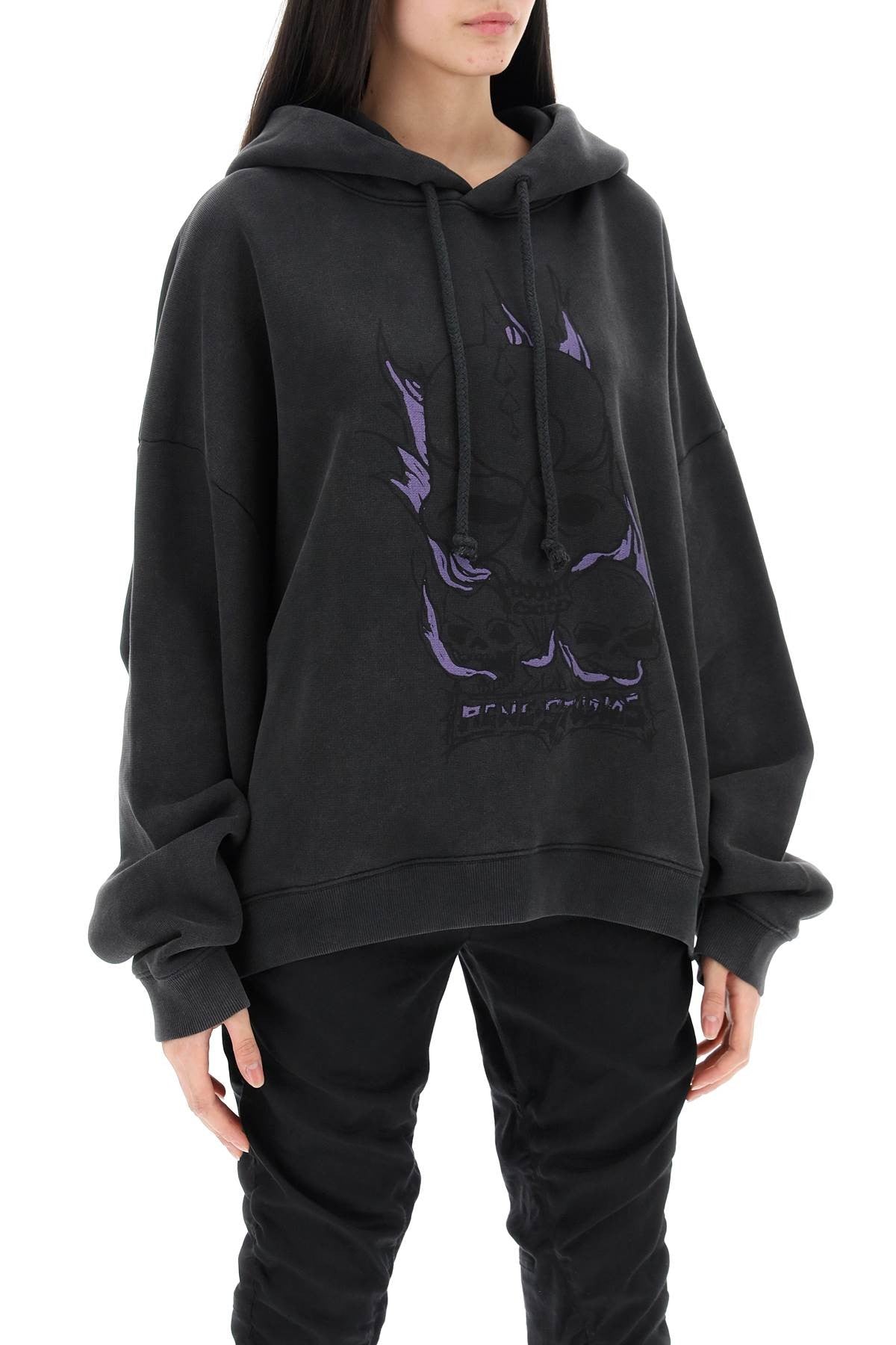 Hooded Sweatshirt With Graphic Print